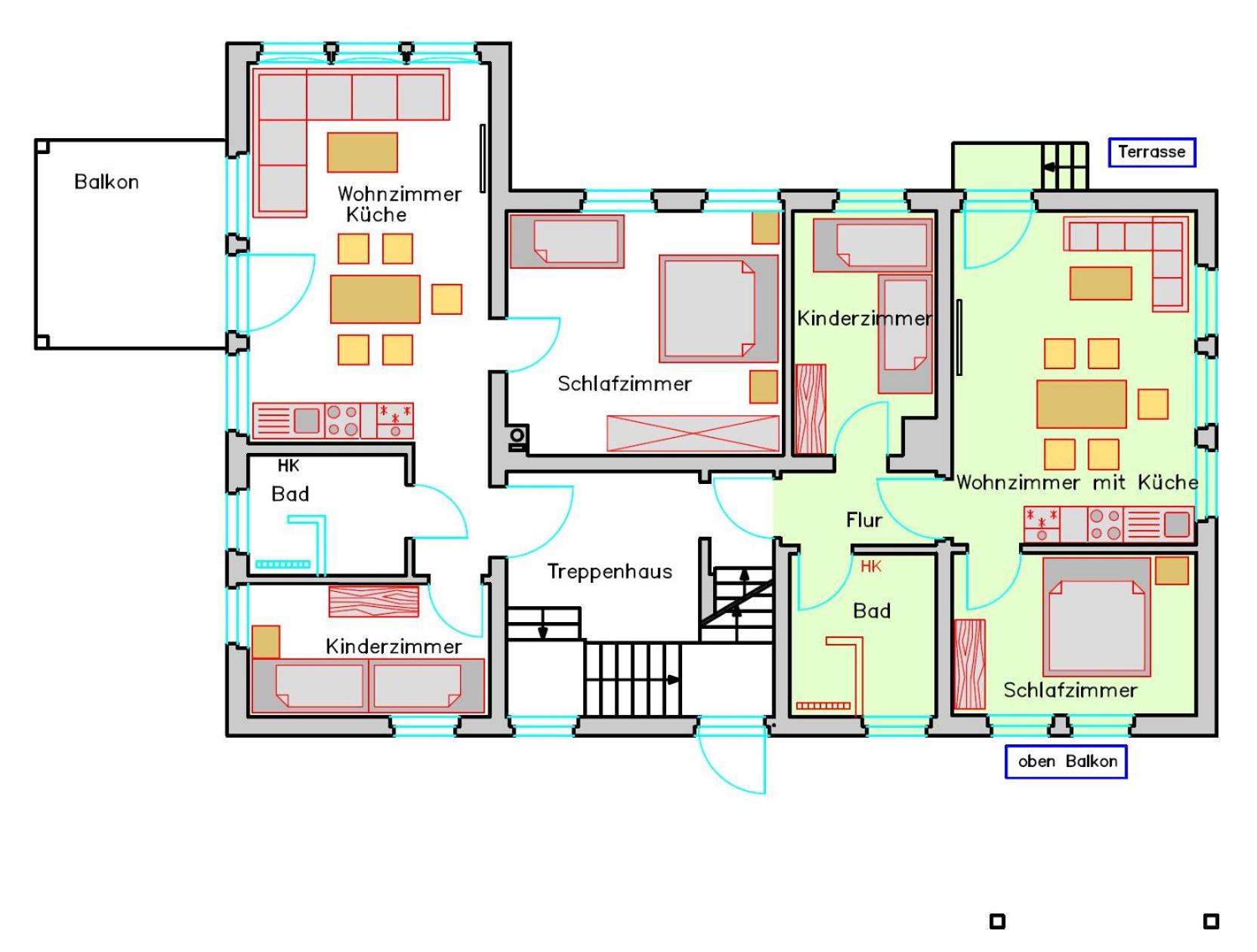 Two-Bedroom Apartment with Shower  photo 2