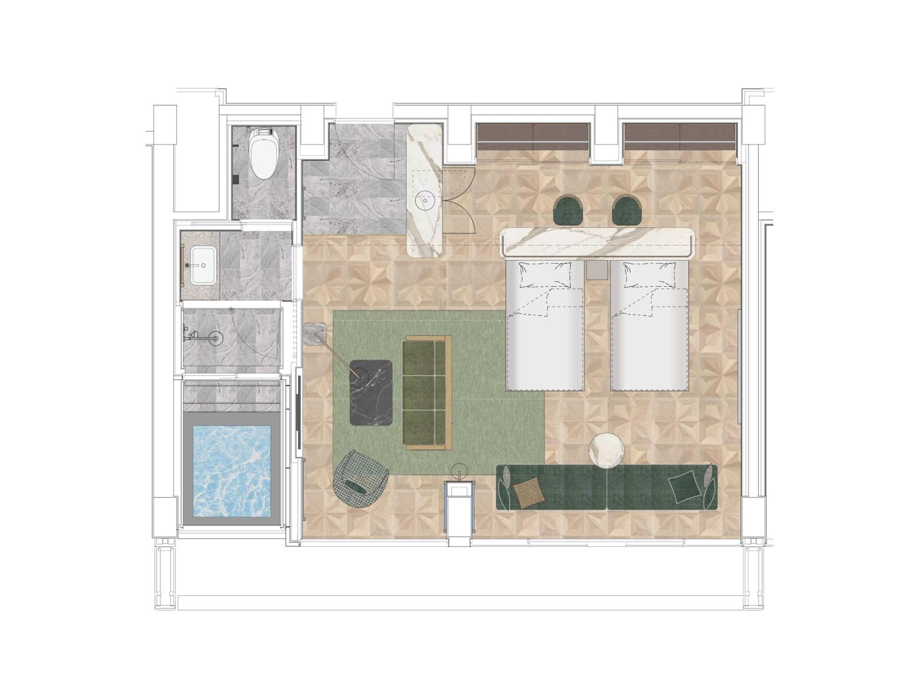 Retreat Suite Twin Room photo 2