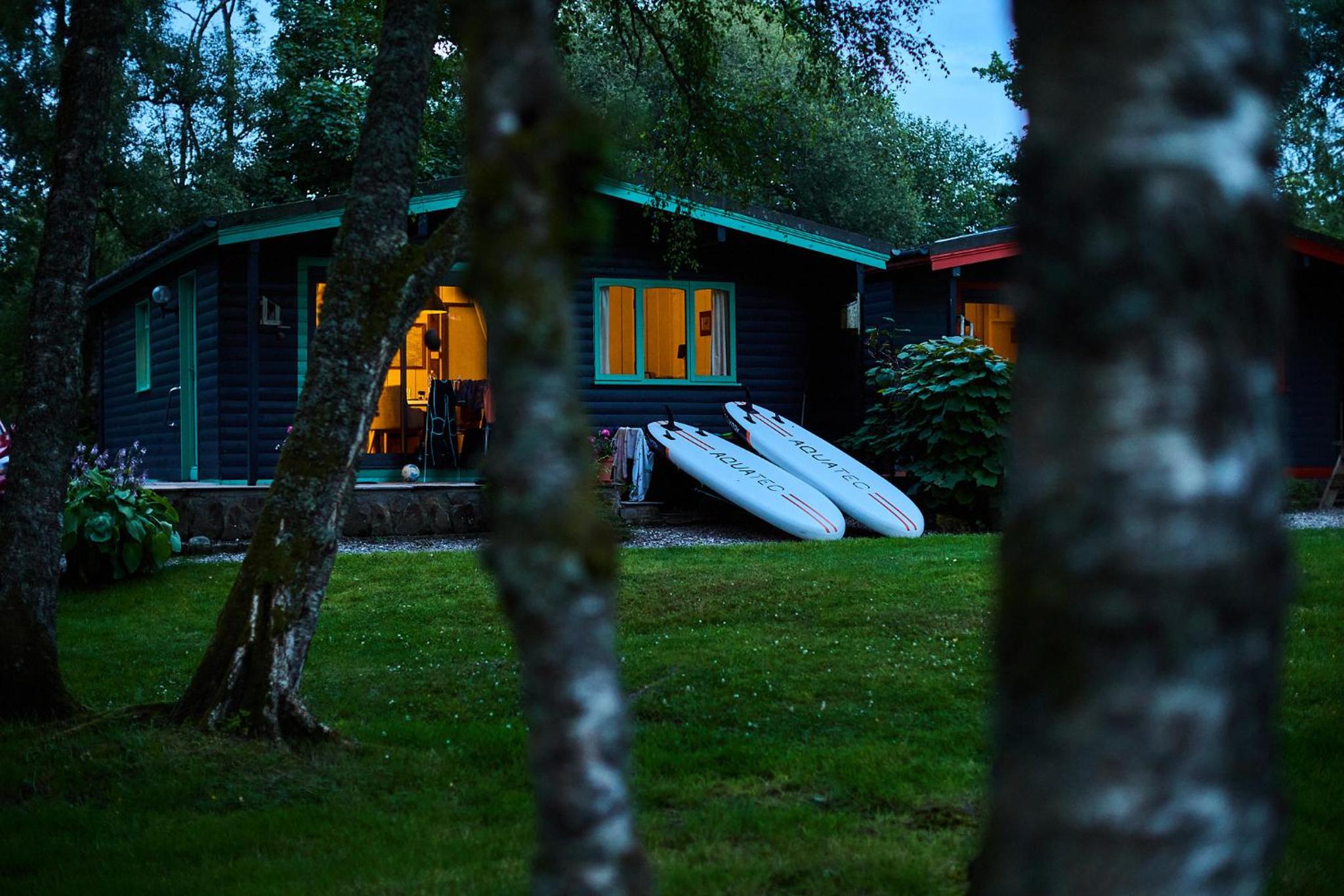 Two-bedroom cabin with bath & overhead shower