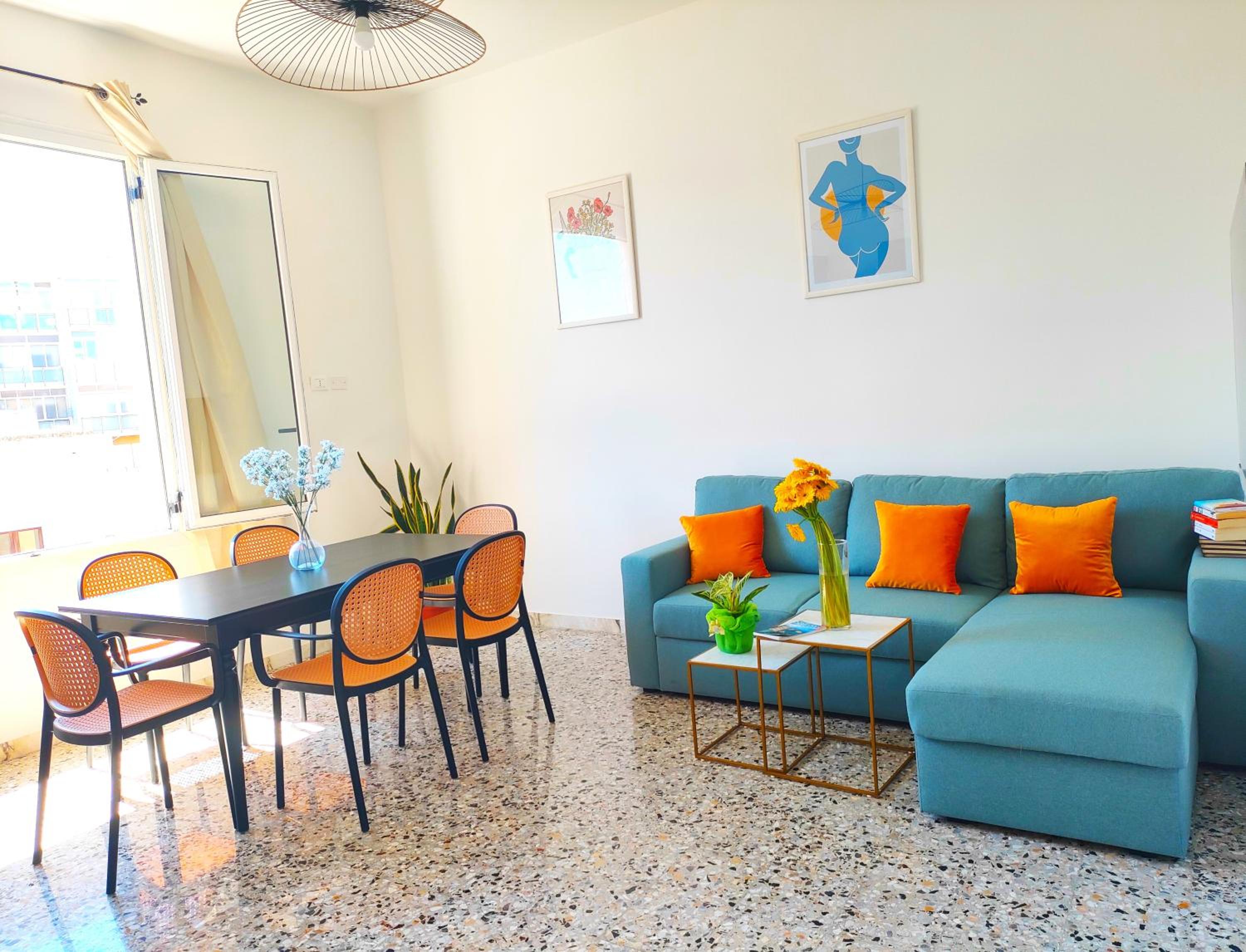 Three-Bedroom Apartment with Balcony