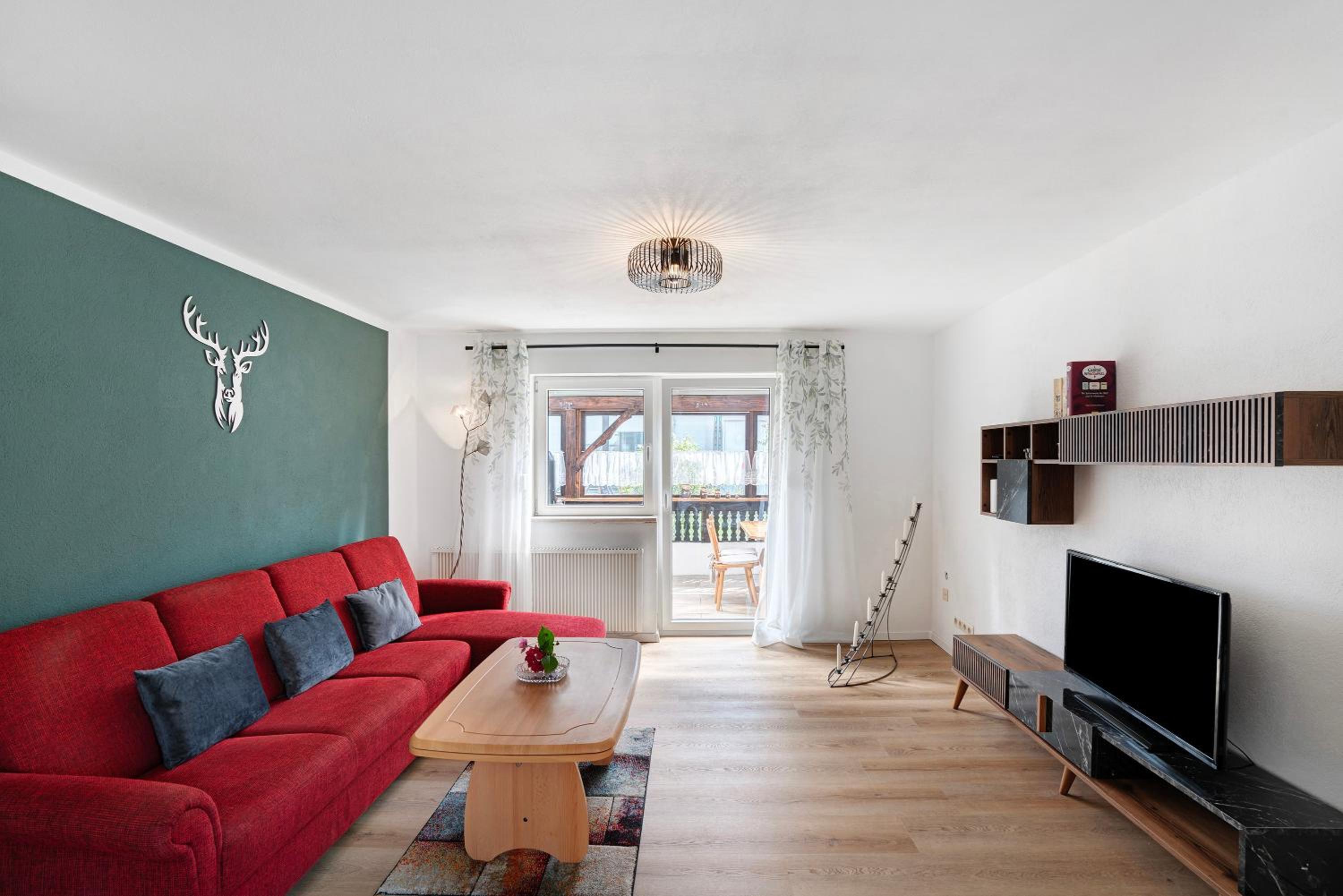 Two-Bedroom Deluxe Apartment with Garden View