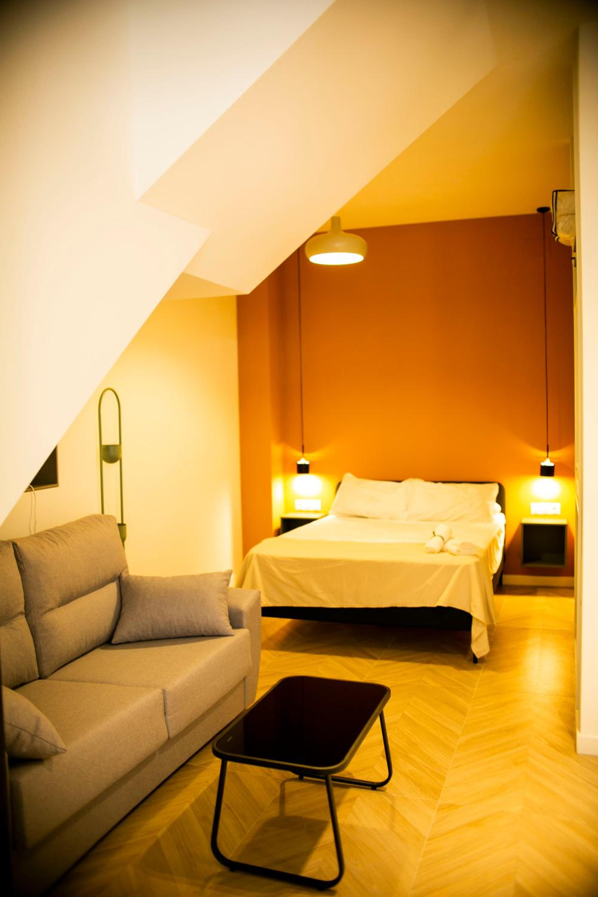 Estudio con sofá cama