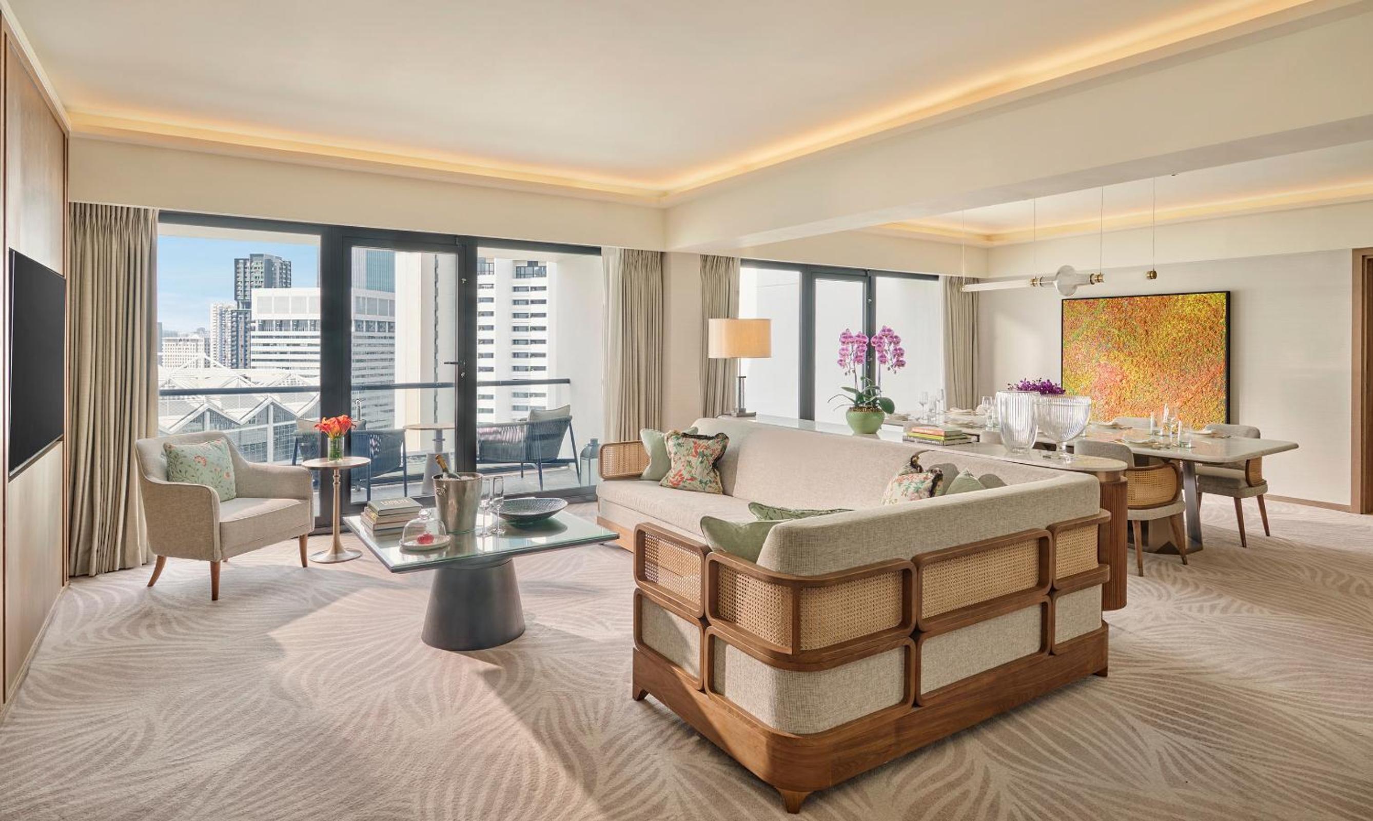 Three-Bedroom Residential Suite with Balcony