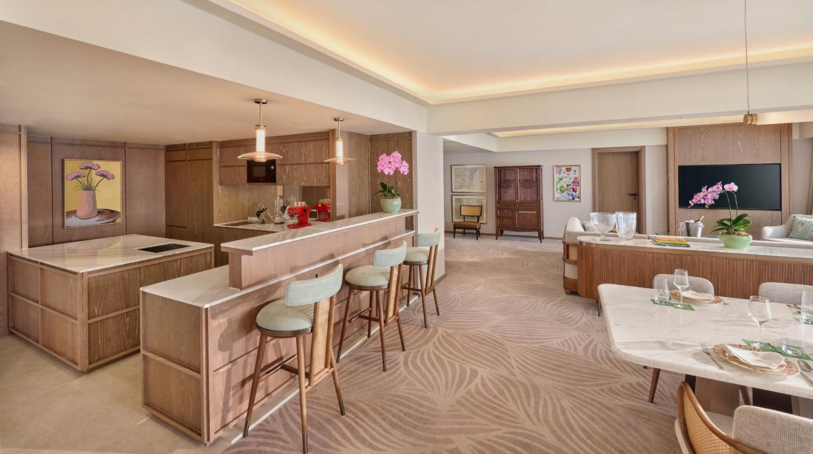 Four-Bedroom Residential Suite with Balcony