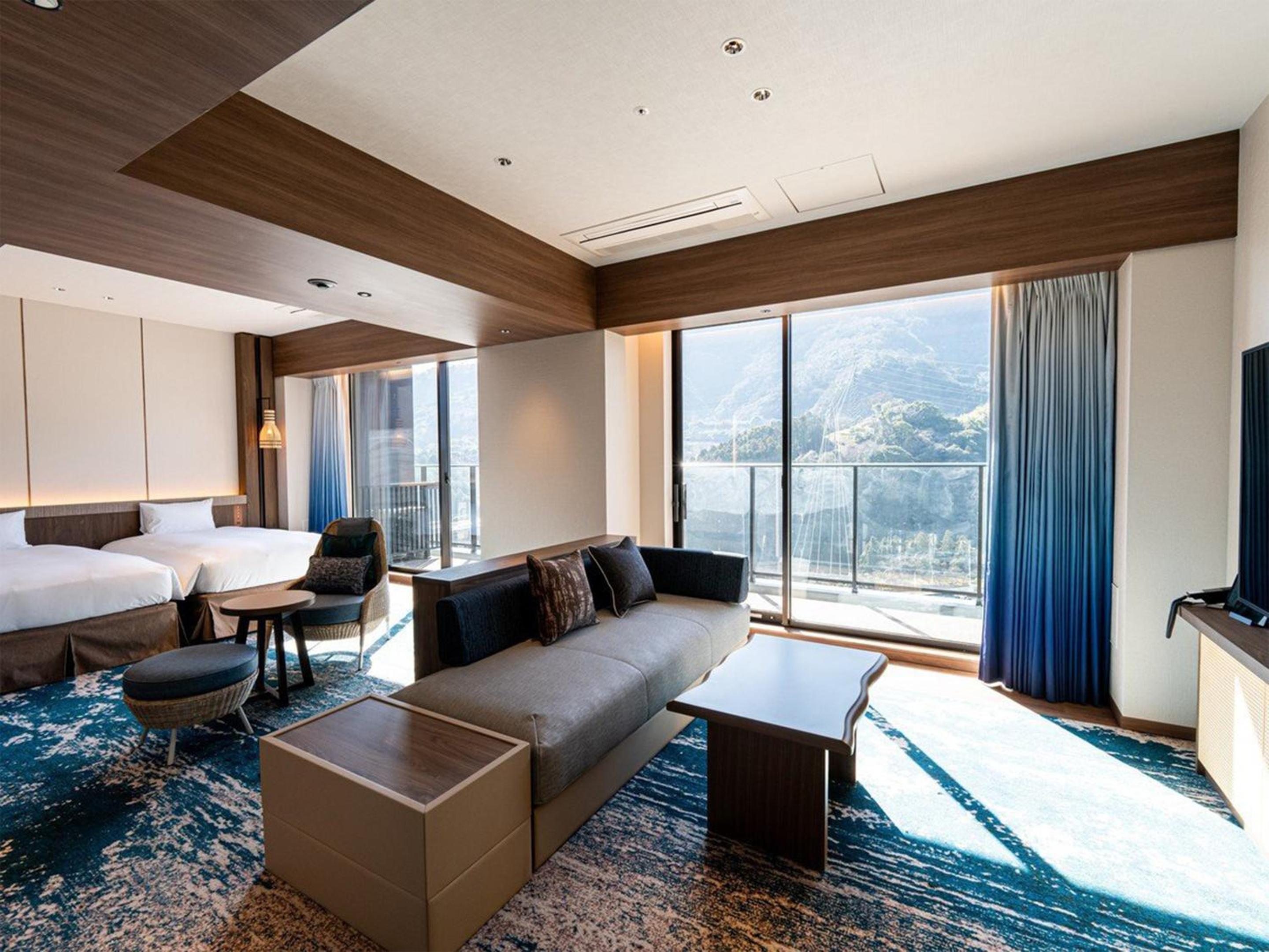 Buffet Breakfast Included (TERRACE & DINING SORA) SORA KAN Deluxe Room with Mountain View (51㎡) - The Number of Beds Depends on the Number of Guests