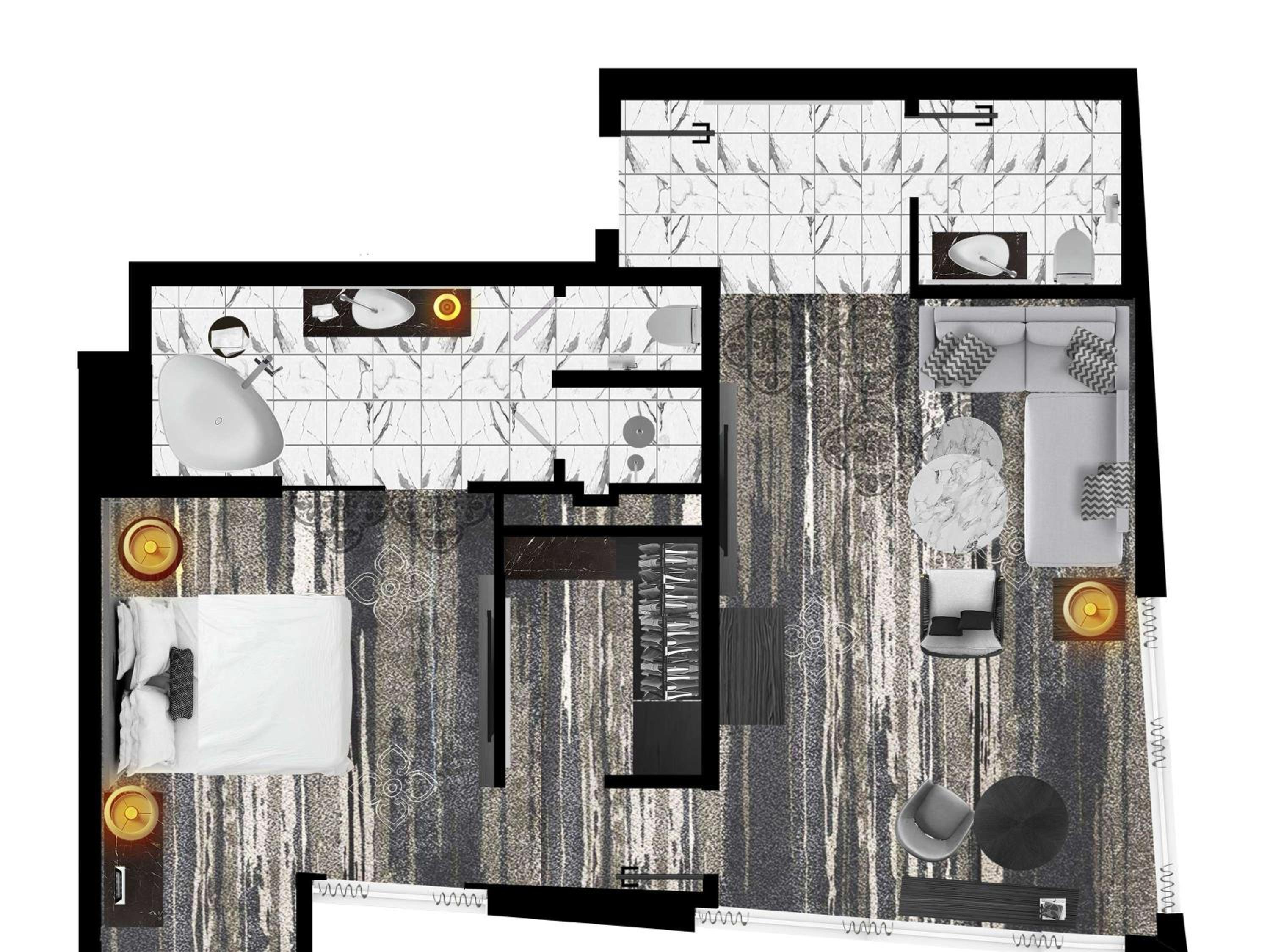 Prestige King Suite with Club Access and Living Room - Photo 3