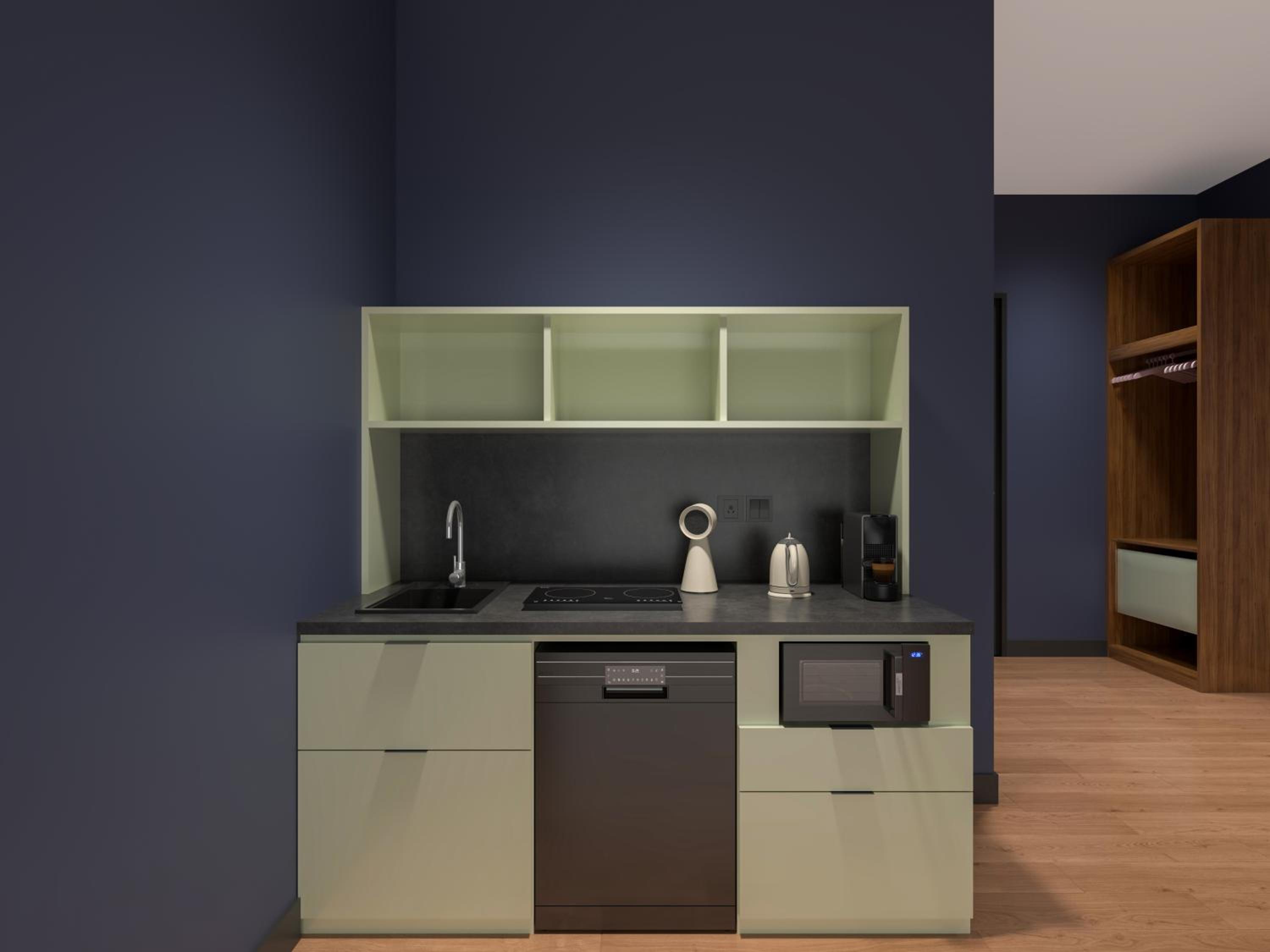 Large Studio with Kitchenette and Extra Bed photo 3