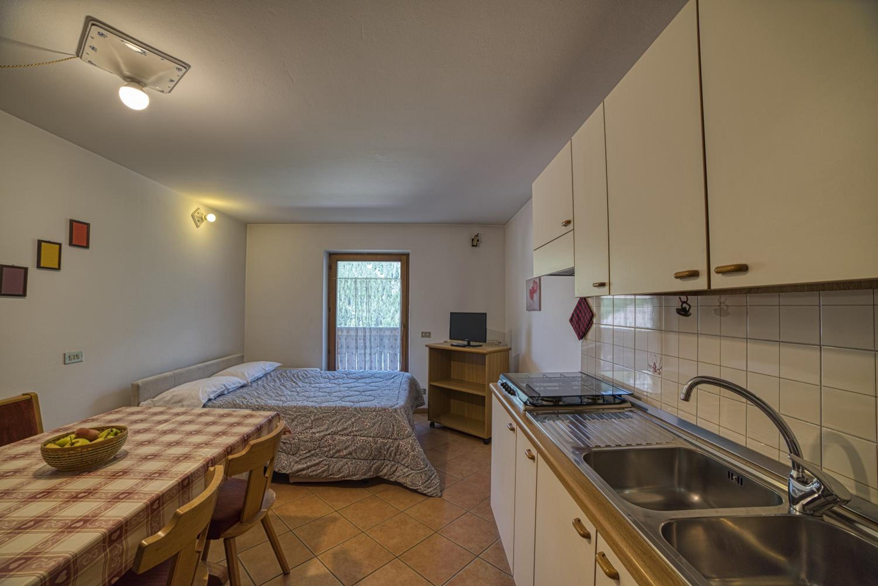 One-Bedroom Apartment with Balcony and Mountain View   photo 1