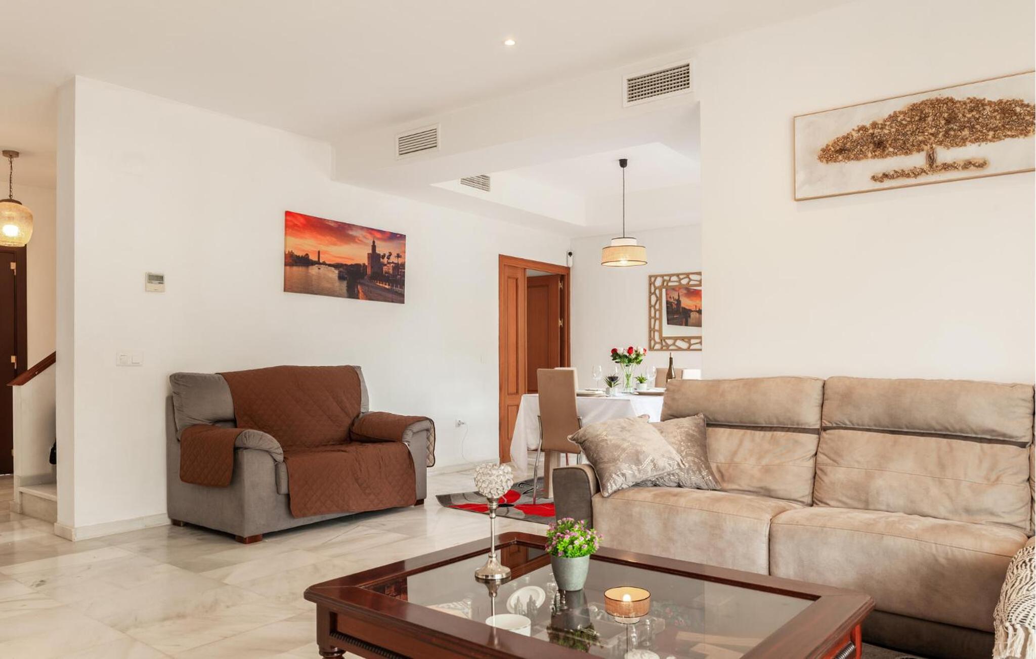 Casa de vacaciones de cuatro habitaciones.