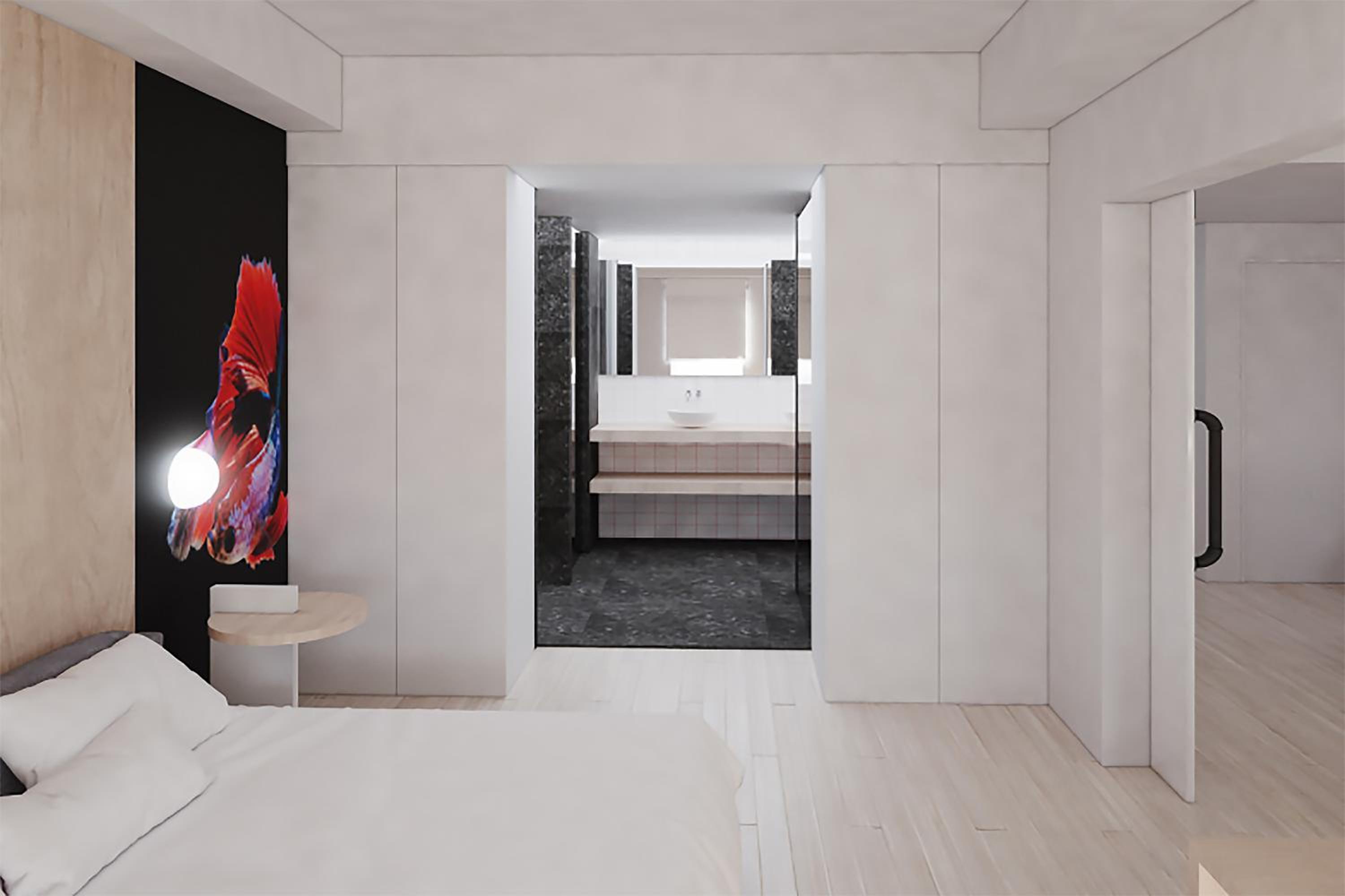 Fitness Room With One King Bed