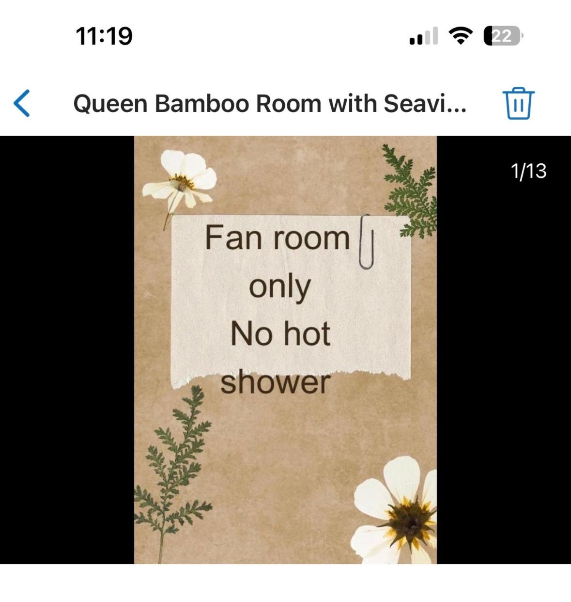 Queen Bamboo Room with Seaview (Fan Room) photo 2