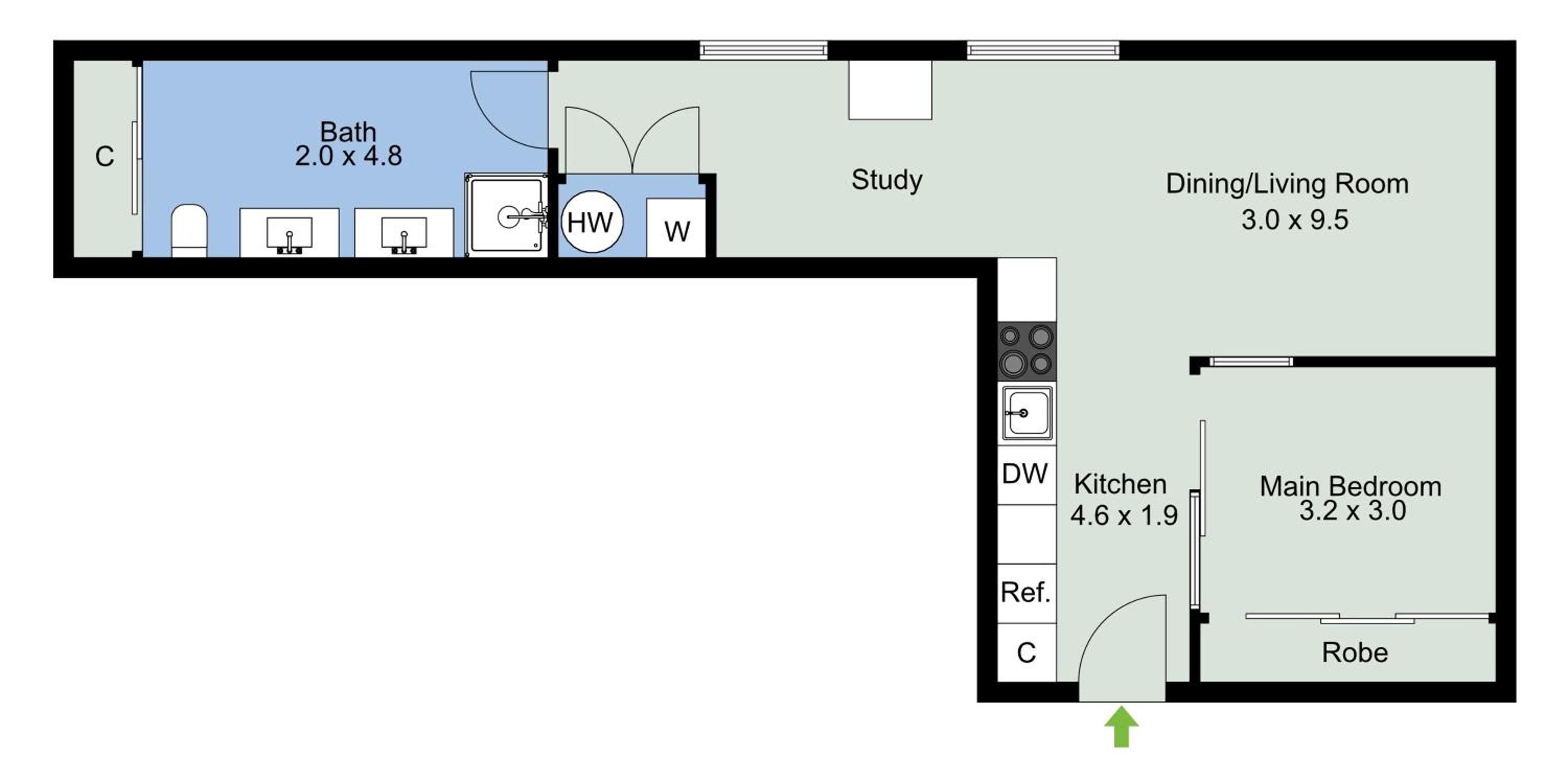 One-Bedroom Apartment photo 2
