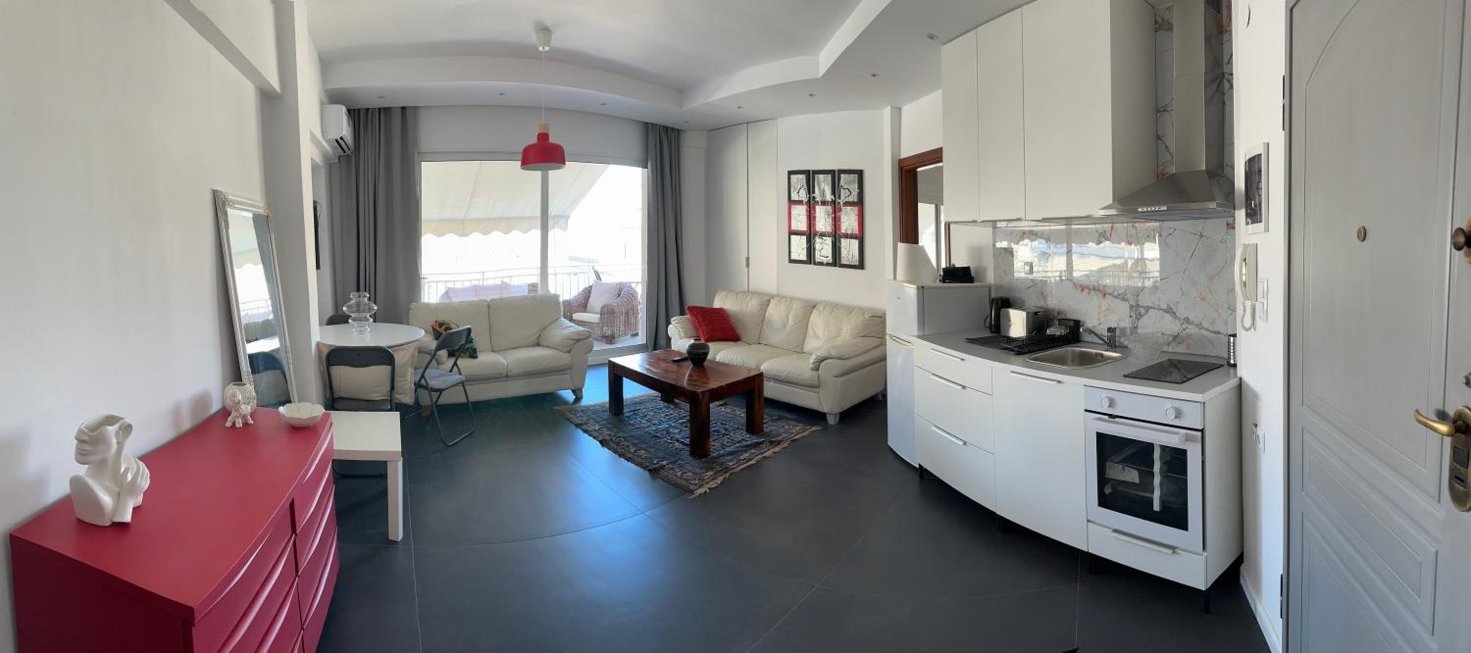 One-Bedroom Apartment with Balcony and Sea View