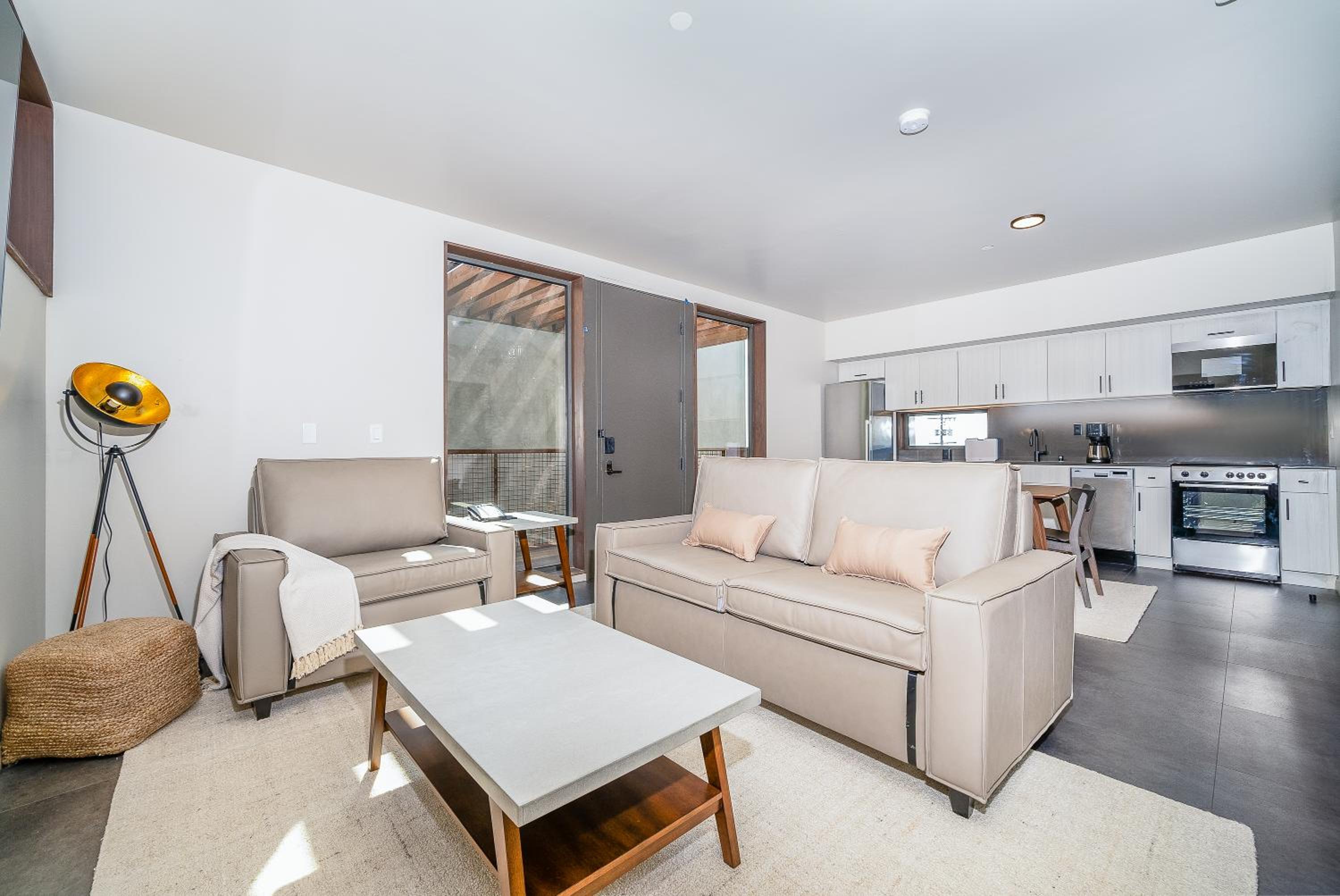 Deluxe One-Bedroom Apartment with Garden View