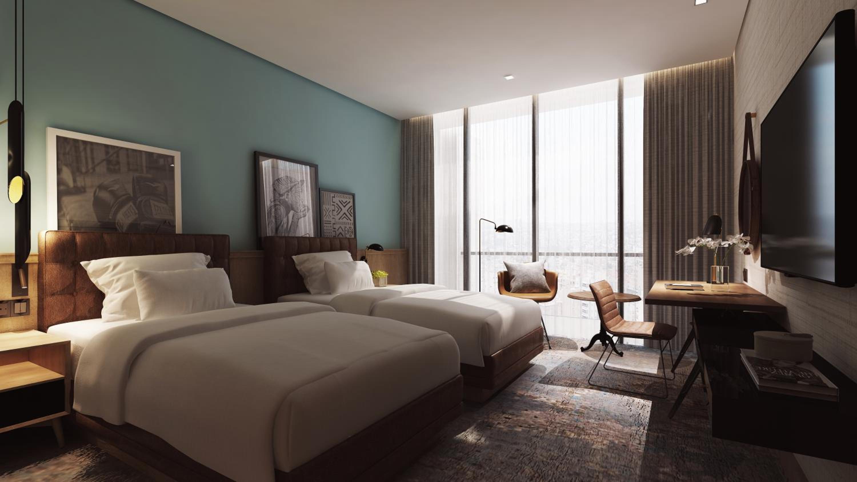 Standard Twin Room with Stadium View - Photo 1