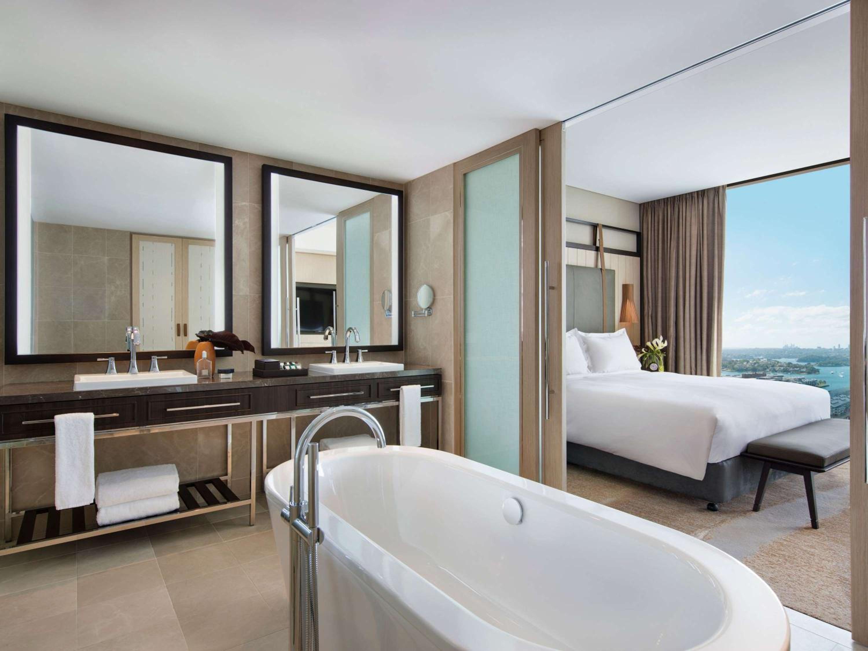 Prestige Suite with One King Bed and Club Millesime Access - Harbor View