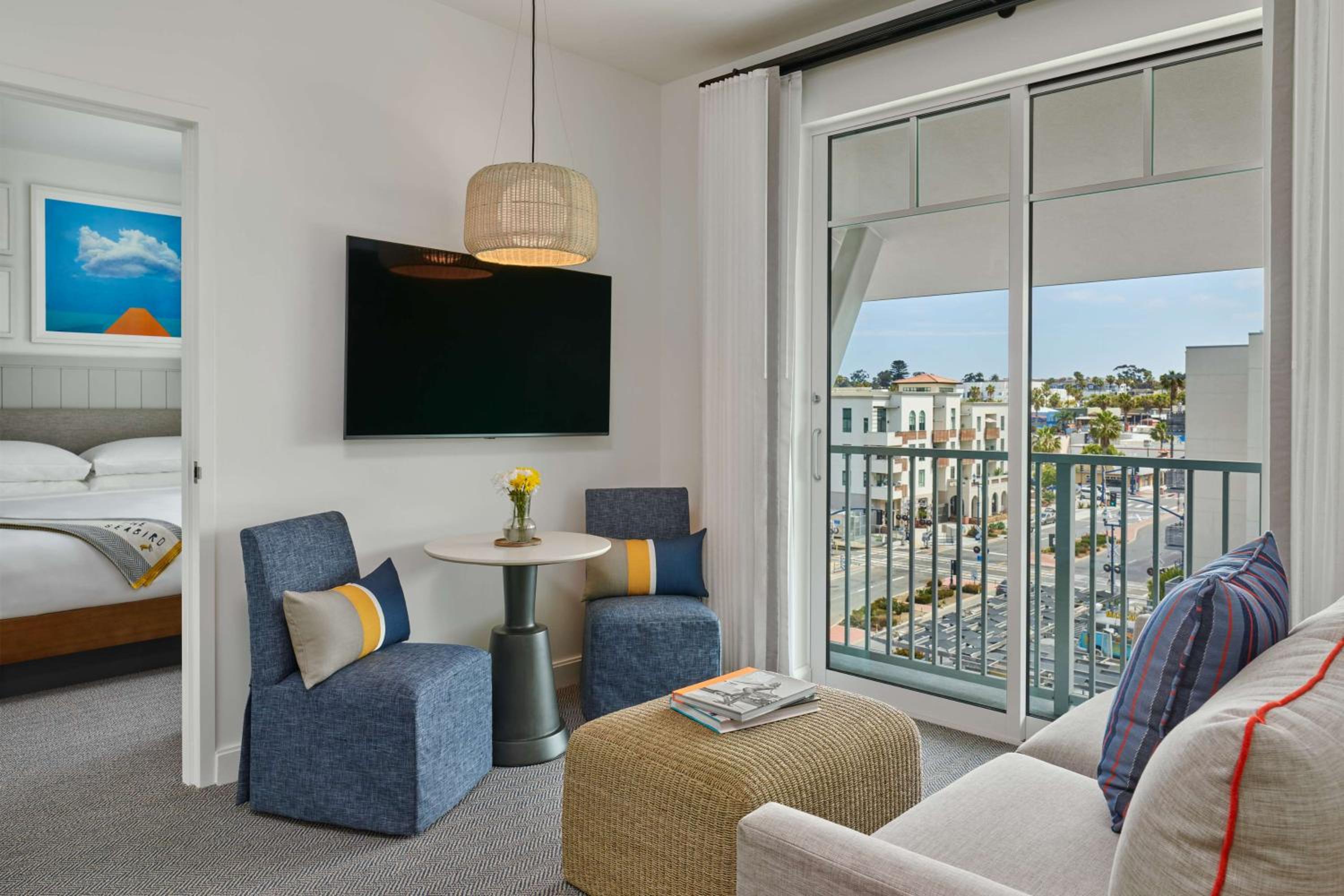 One King Cityscape Family Room with Sofabed