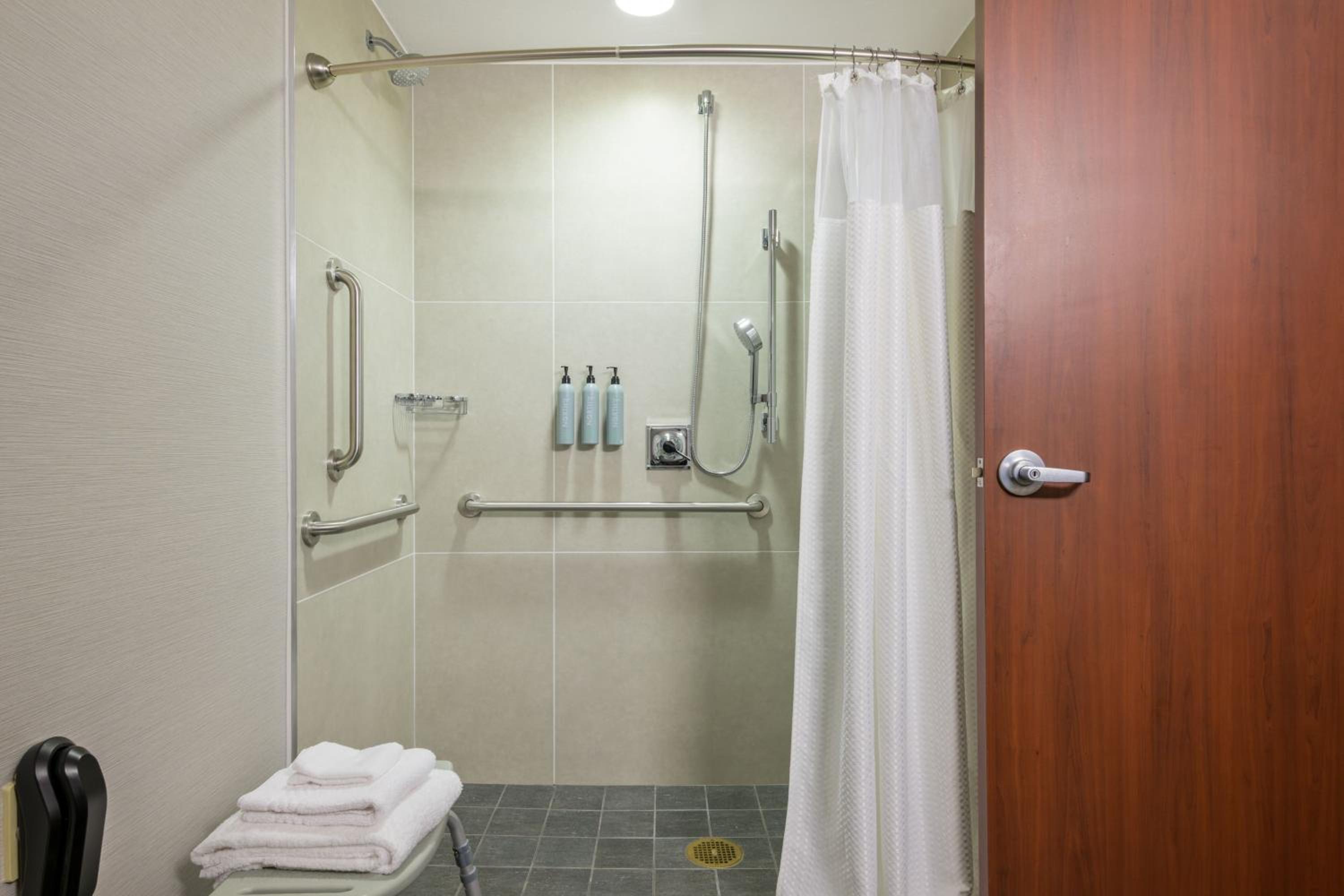 1 Queen Room - Mobility Accessible - Roll in Shower