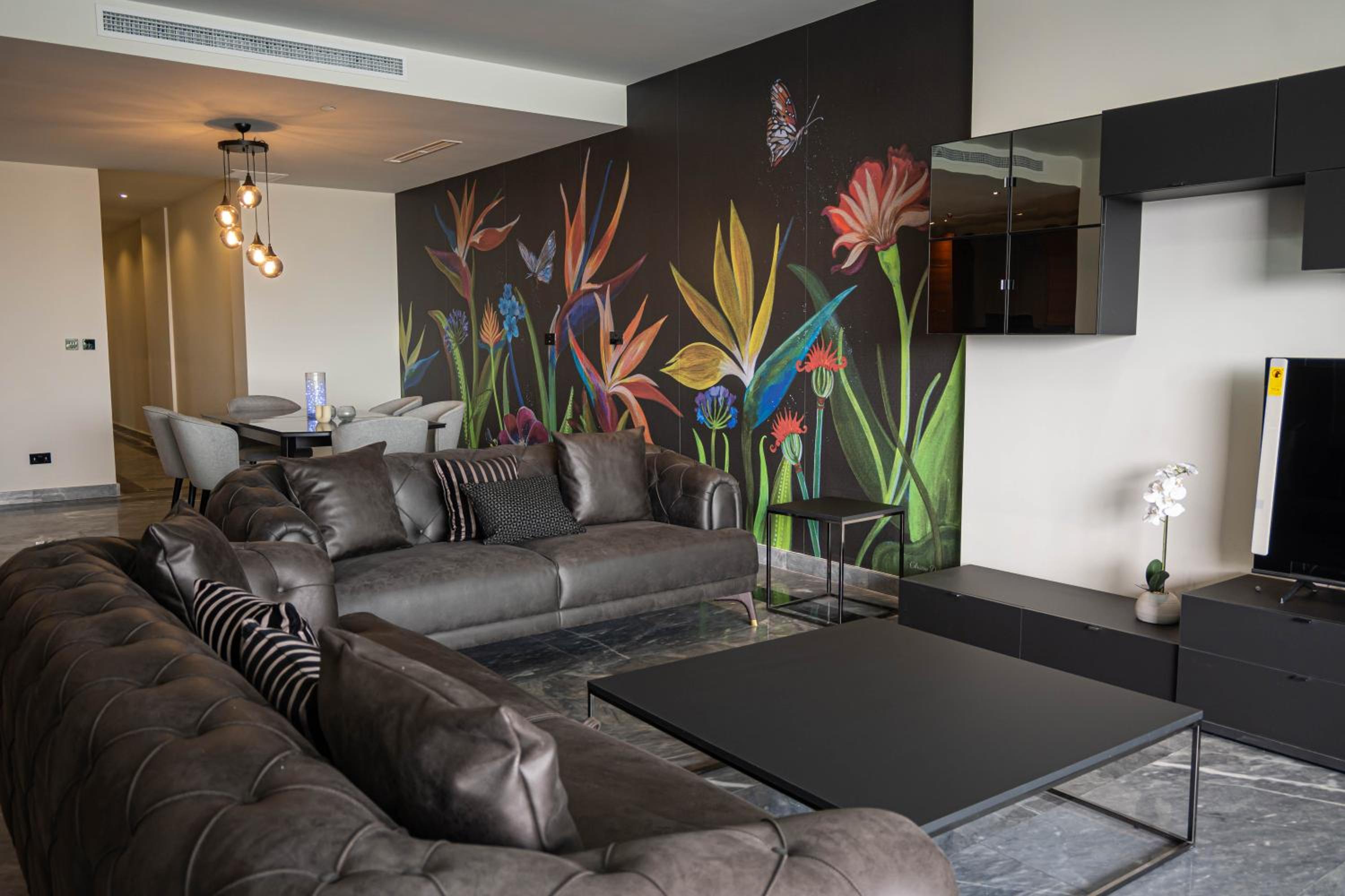 Three-Bedroom Apartment with Harbor View