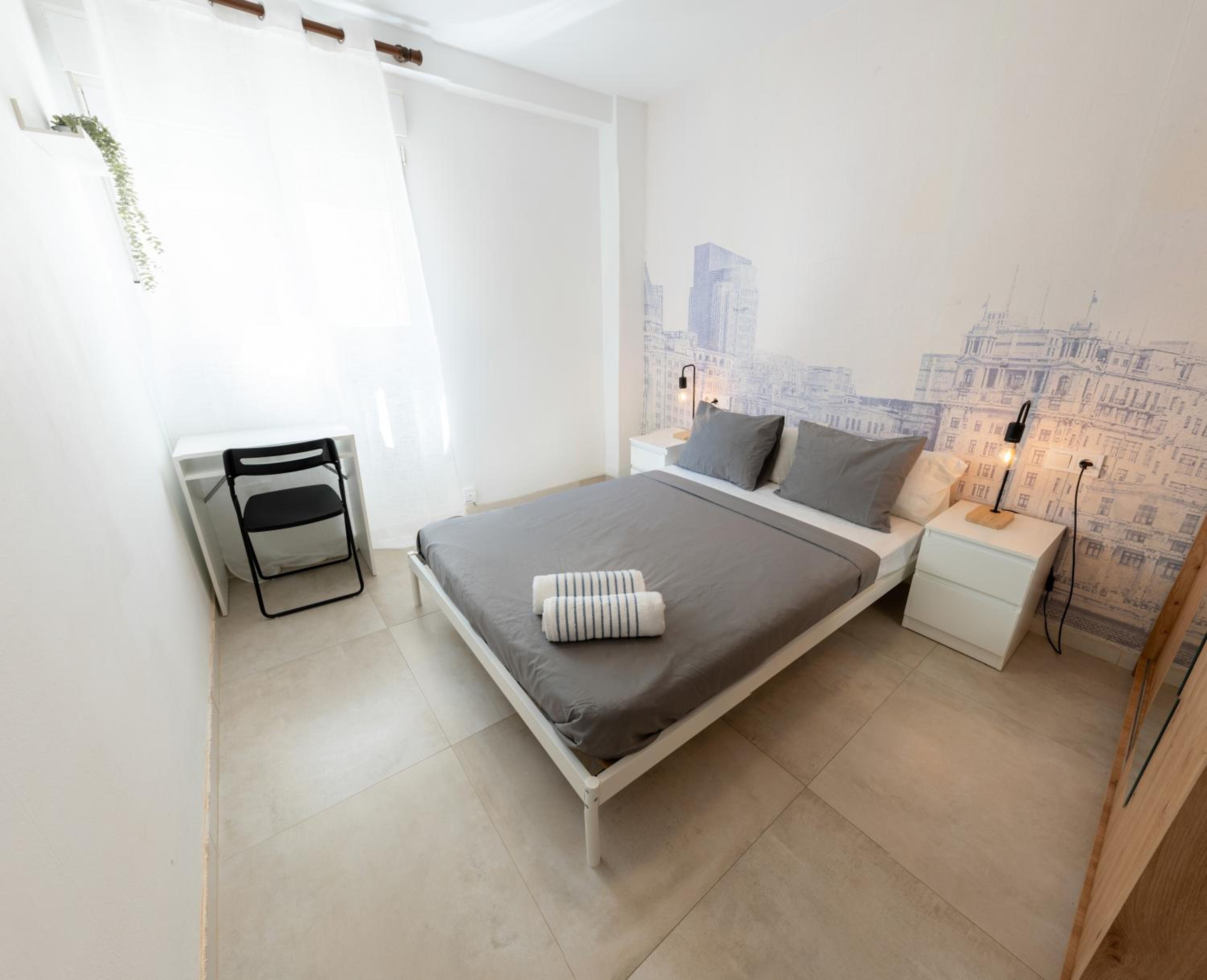 Habitación doble con baño compartido