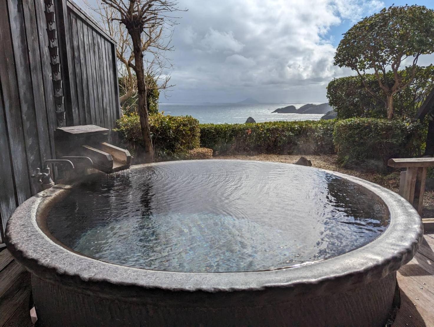 Japanese-Style Room with Open-Air Stone Bath photo 2