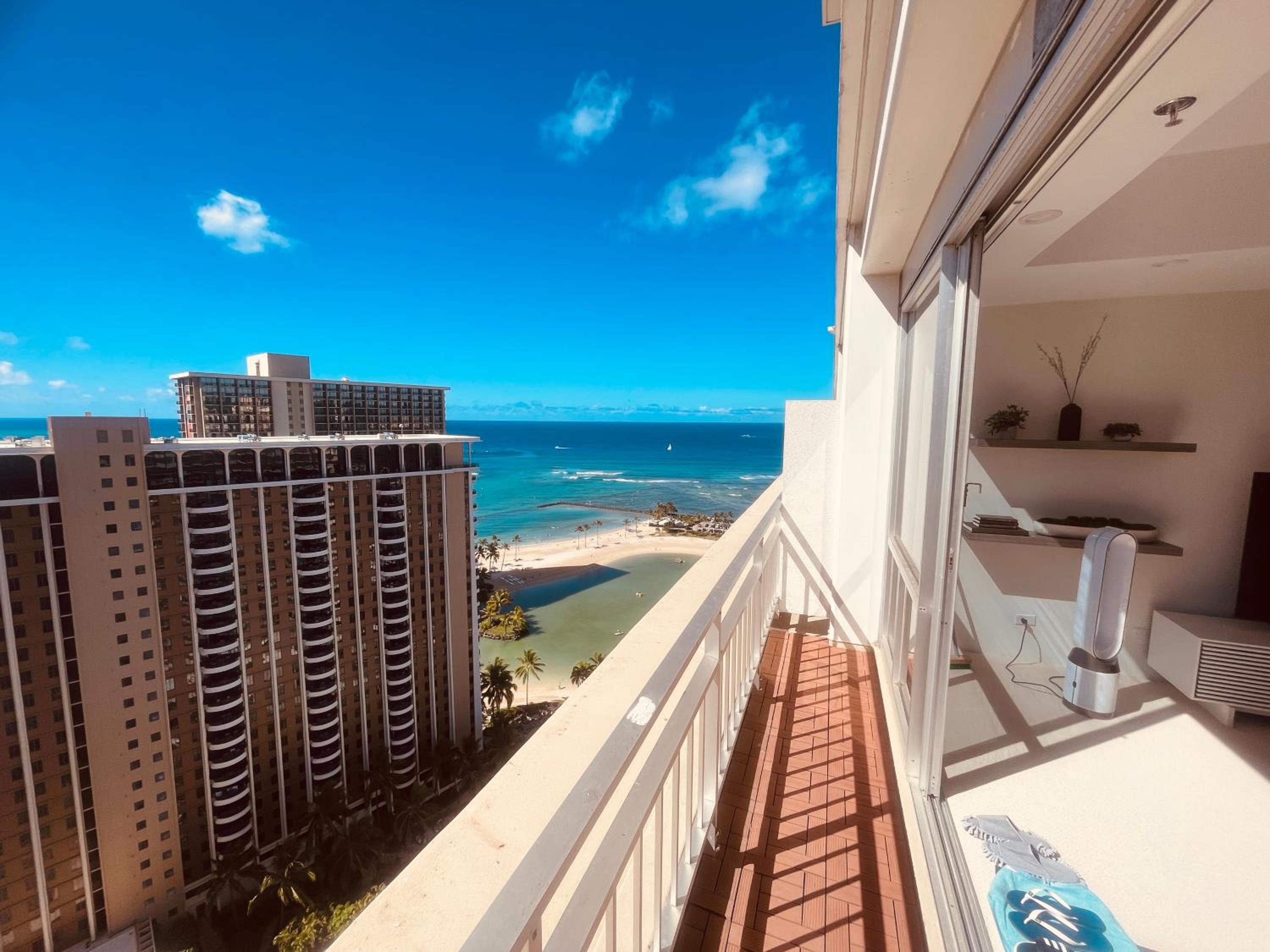 Penthouse Ocean view Two Bedroom Sleeps eight 2607: view from hotel room photo