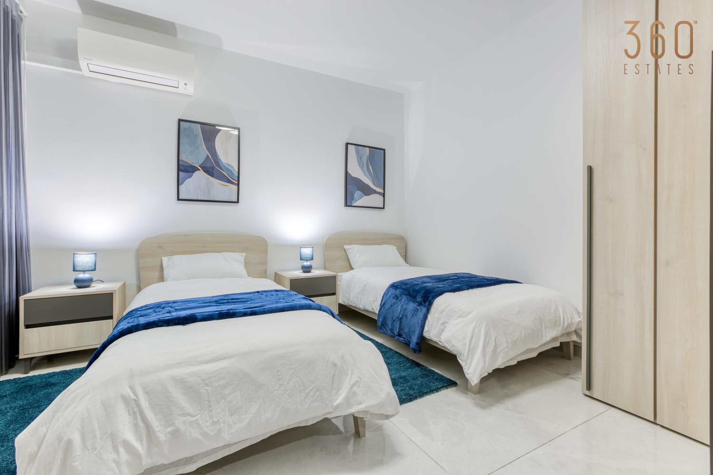 Three-Bedroom Apartment with Sea View