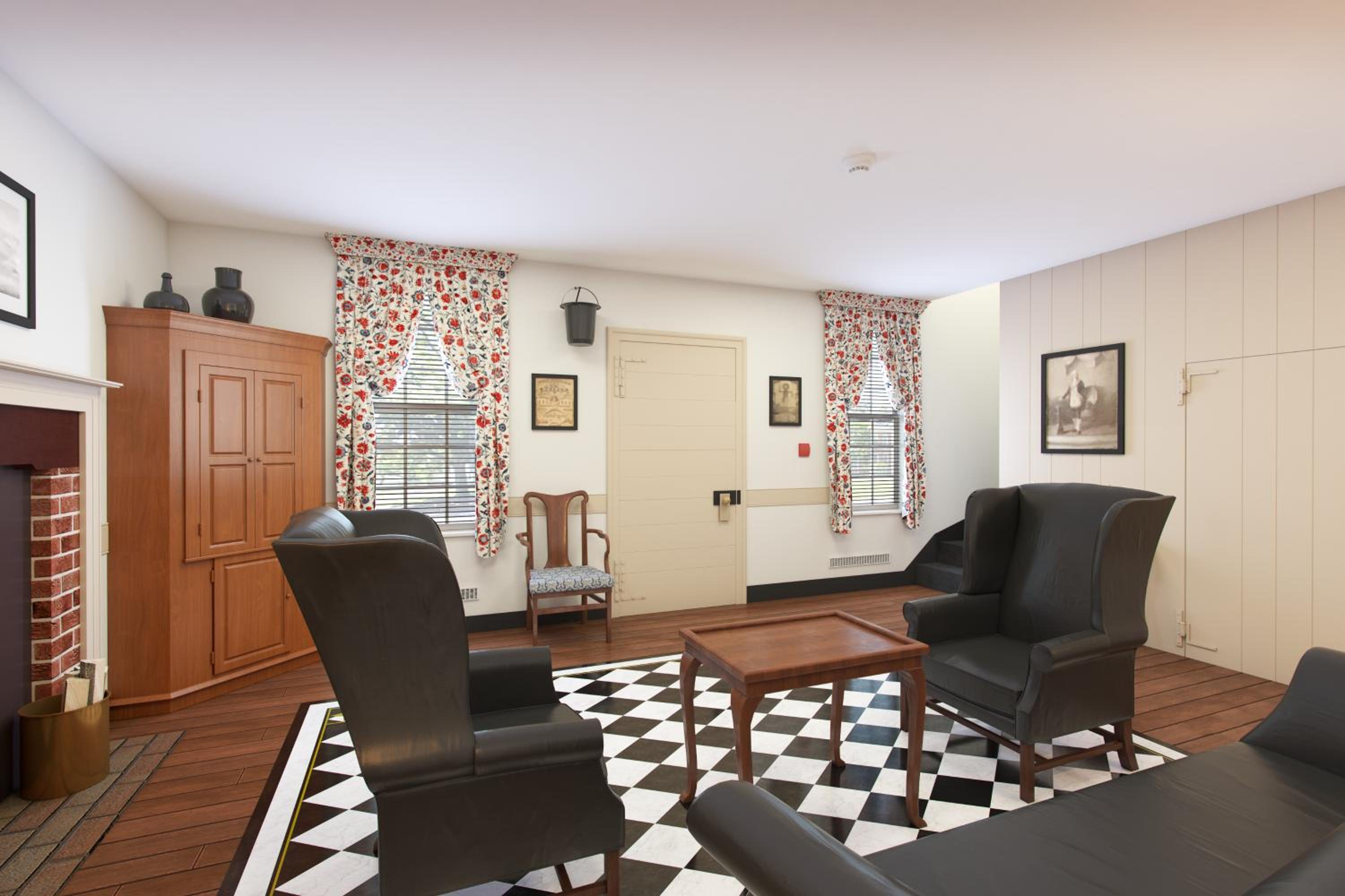 Two Bedroom and Living Room Standalone Colonial House