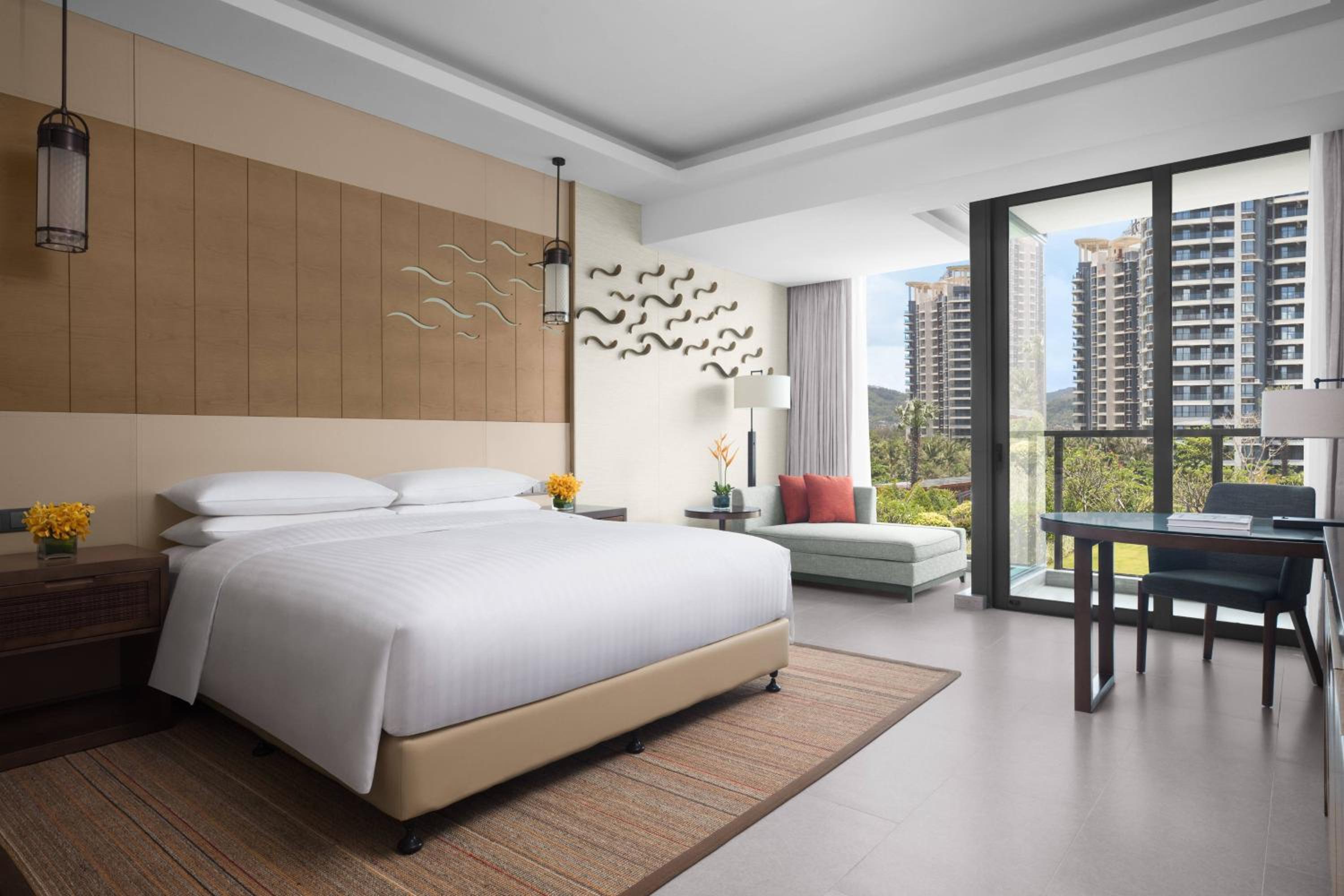 Guest Room with Balcony and Garden View