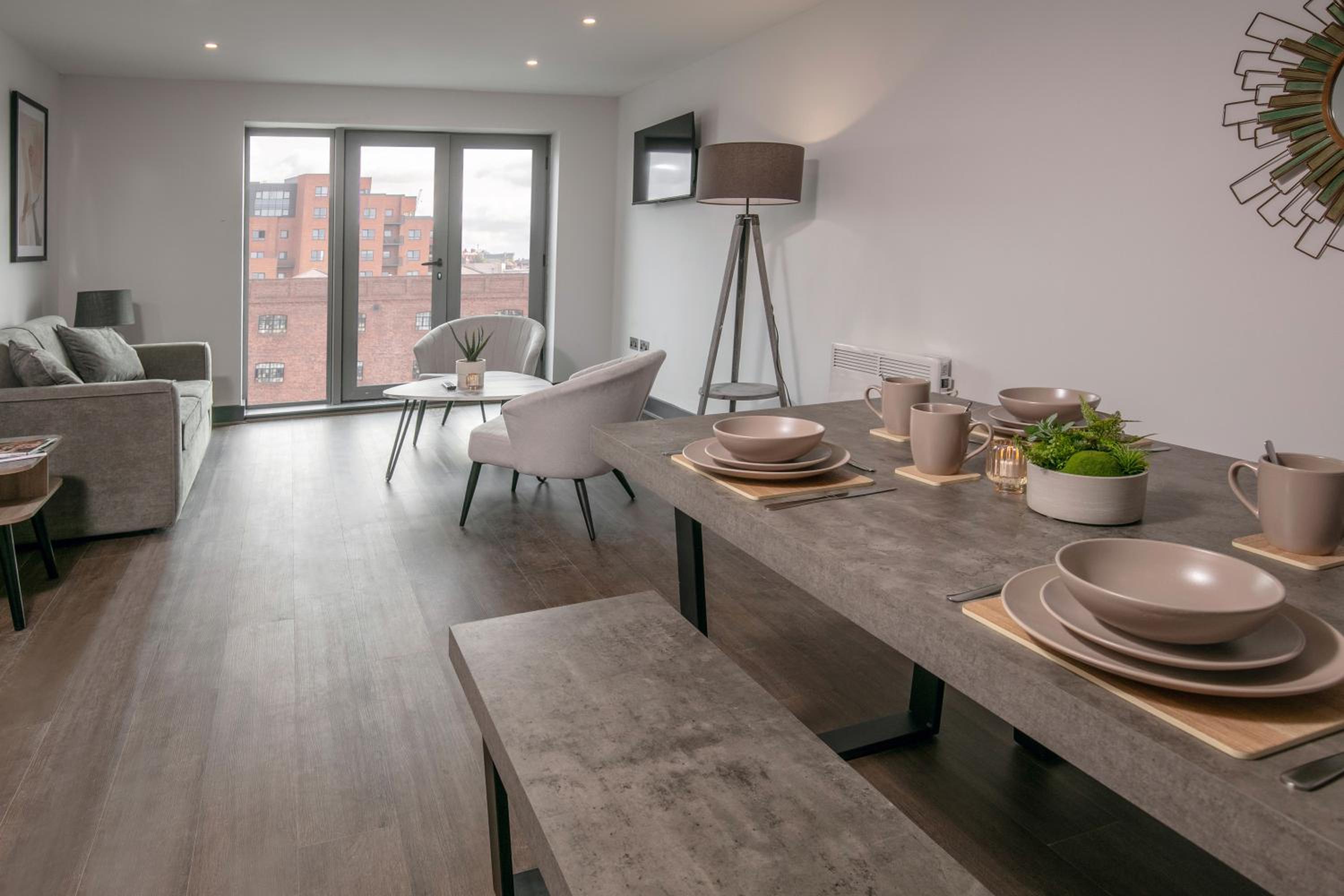 Two-Bedroom Apartment with One Double Bed, Two Single Beds and One Sofa Bed - Walk-In Shower/Non Smoking - Photo 13