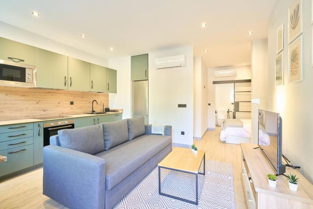 Apartamento de una habitación con vista al jardín