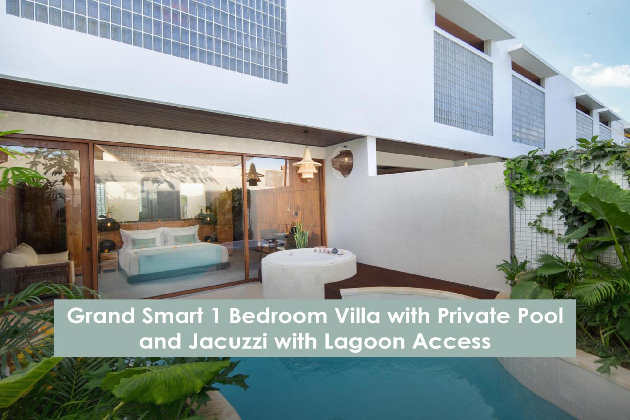 Grand Smart One Bedroom Villa With Private Pool, Jacuzzi and Lagoon Access