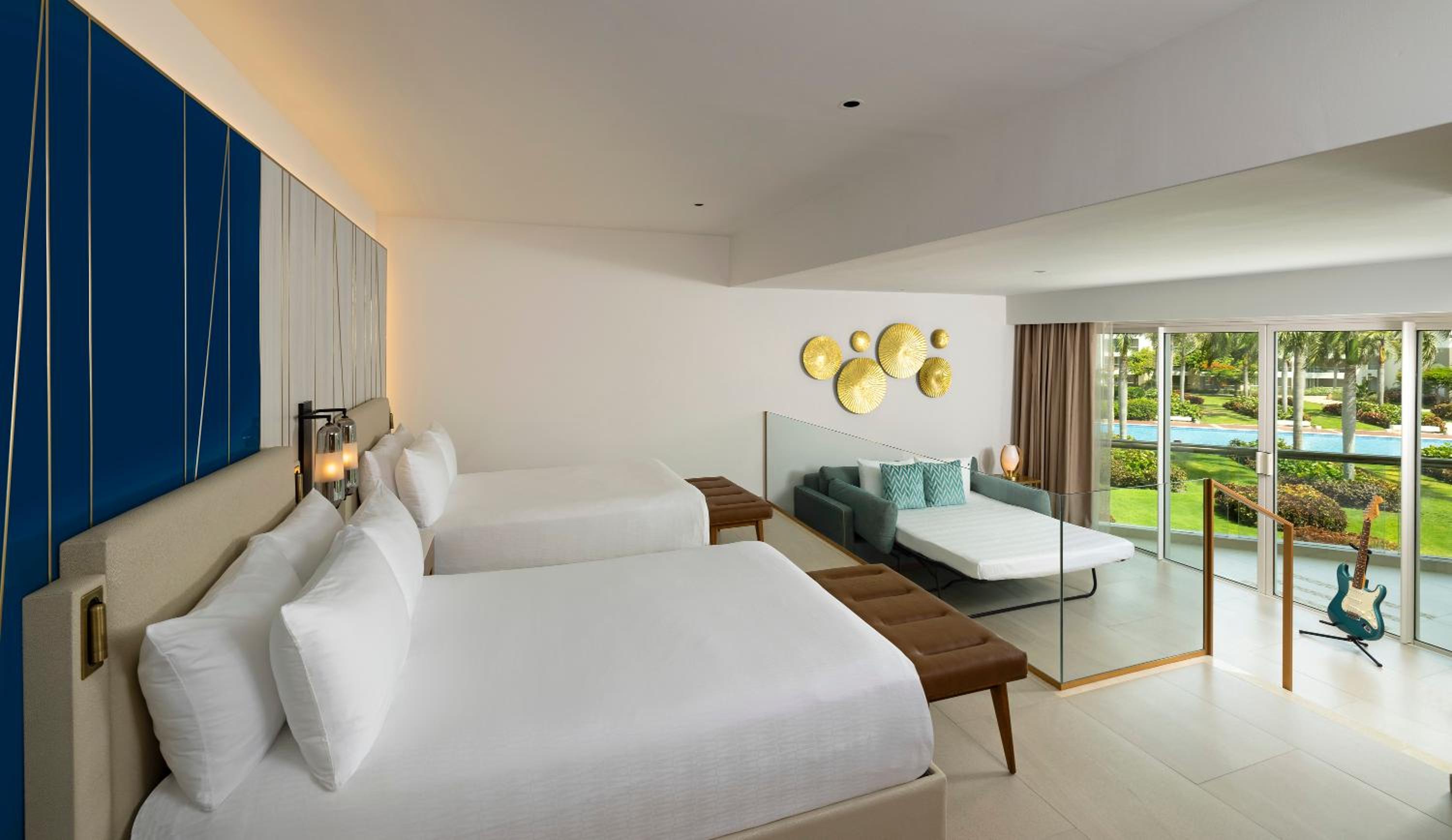 Caribbean Sand Suite Double beds & sofa
