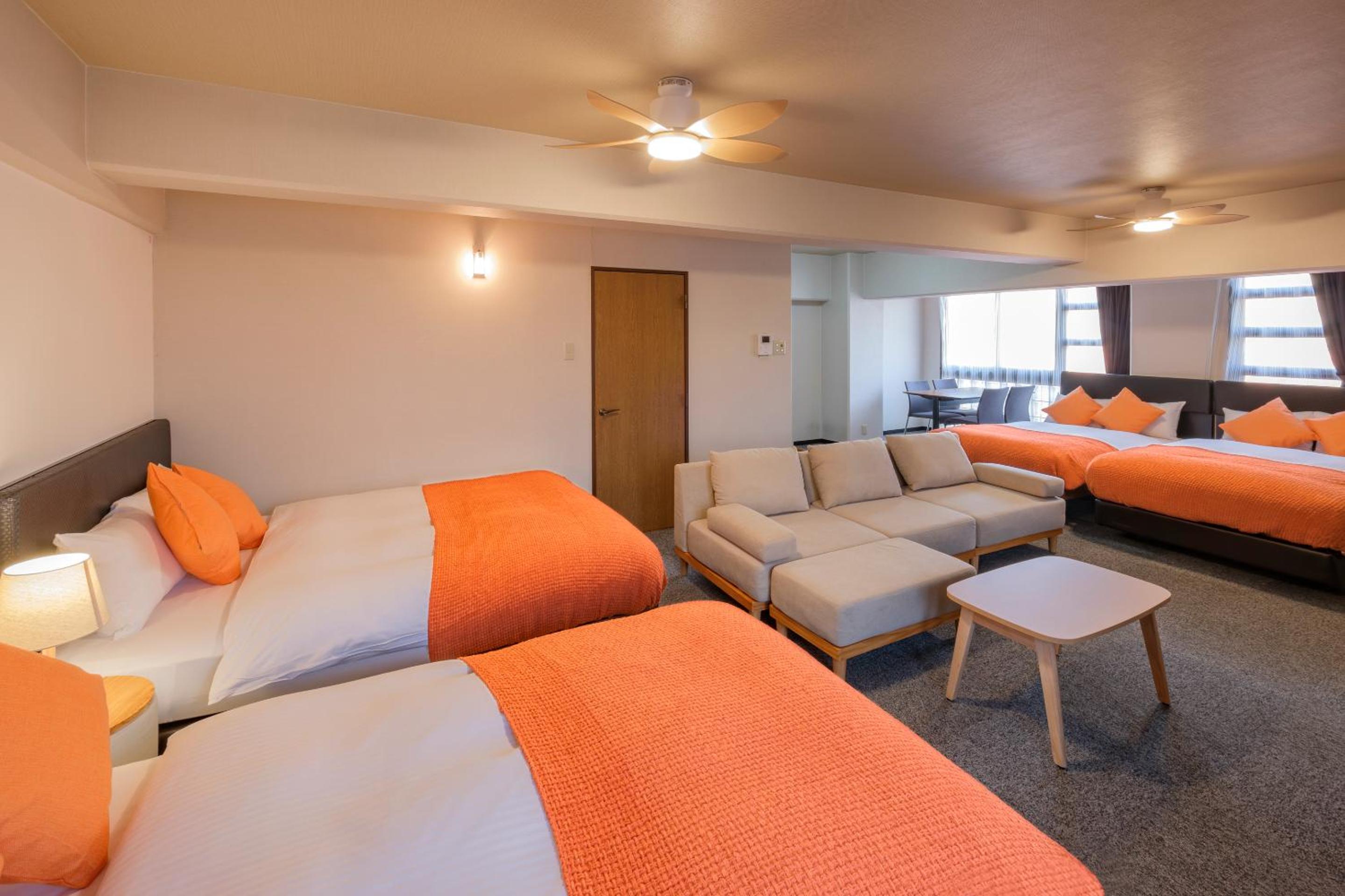 Junior Suite Room (1 Double Bed and 3 Small Double Beds and 1 Sofa) - Non-Smoking - Cleaning Fee Extra - No Cleaning for Consecutive Night Stays