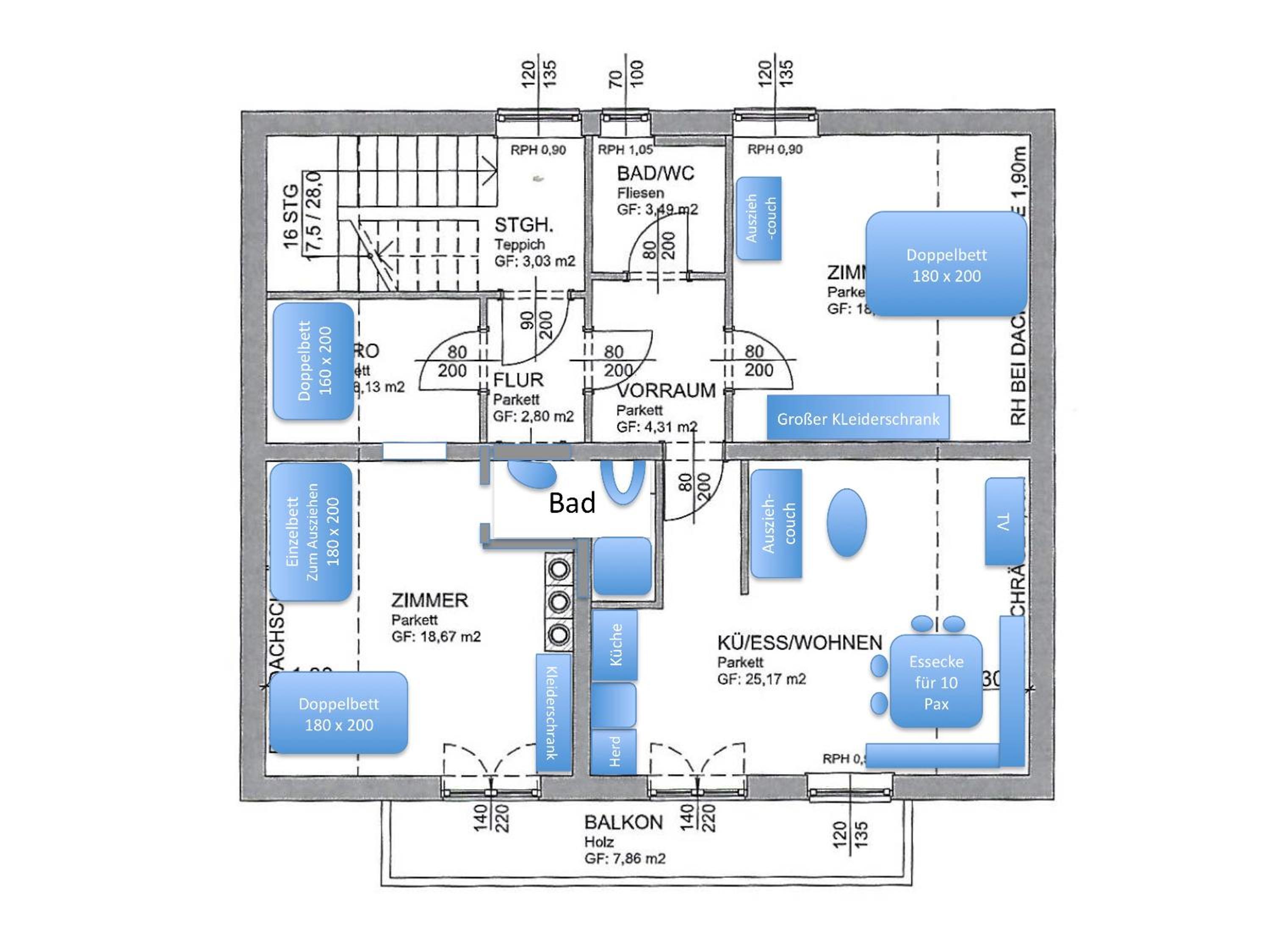 Three-Bedroom Apartment photo 2