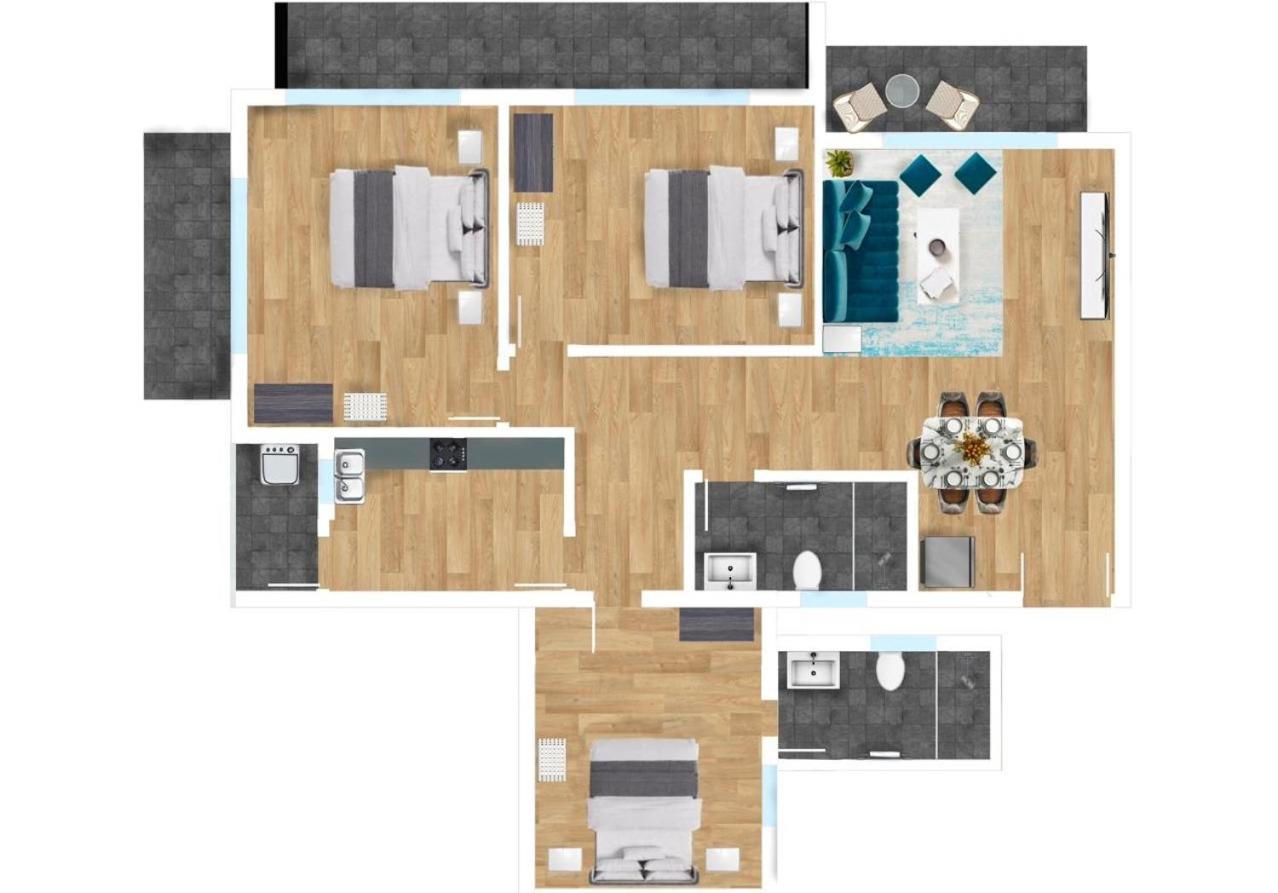 Three-Bedroom Apartment photo 2
