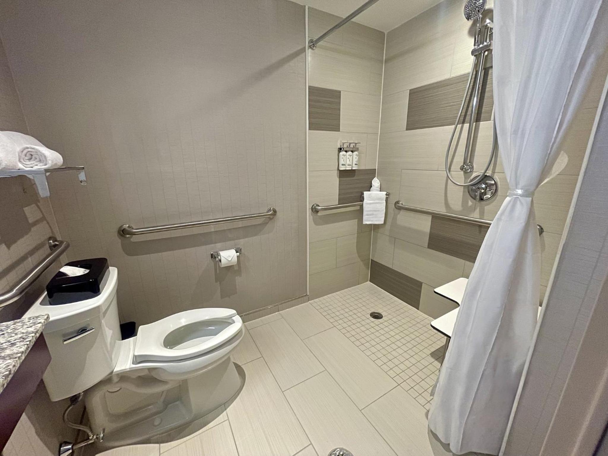 King Room - Hearing Accessible - Roll-in Shower