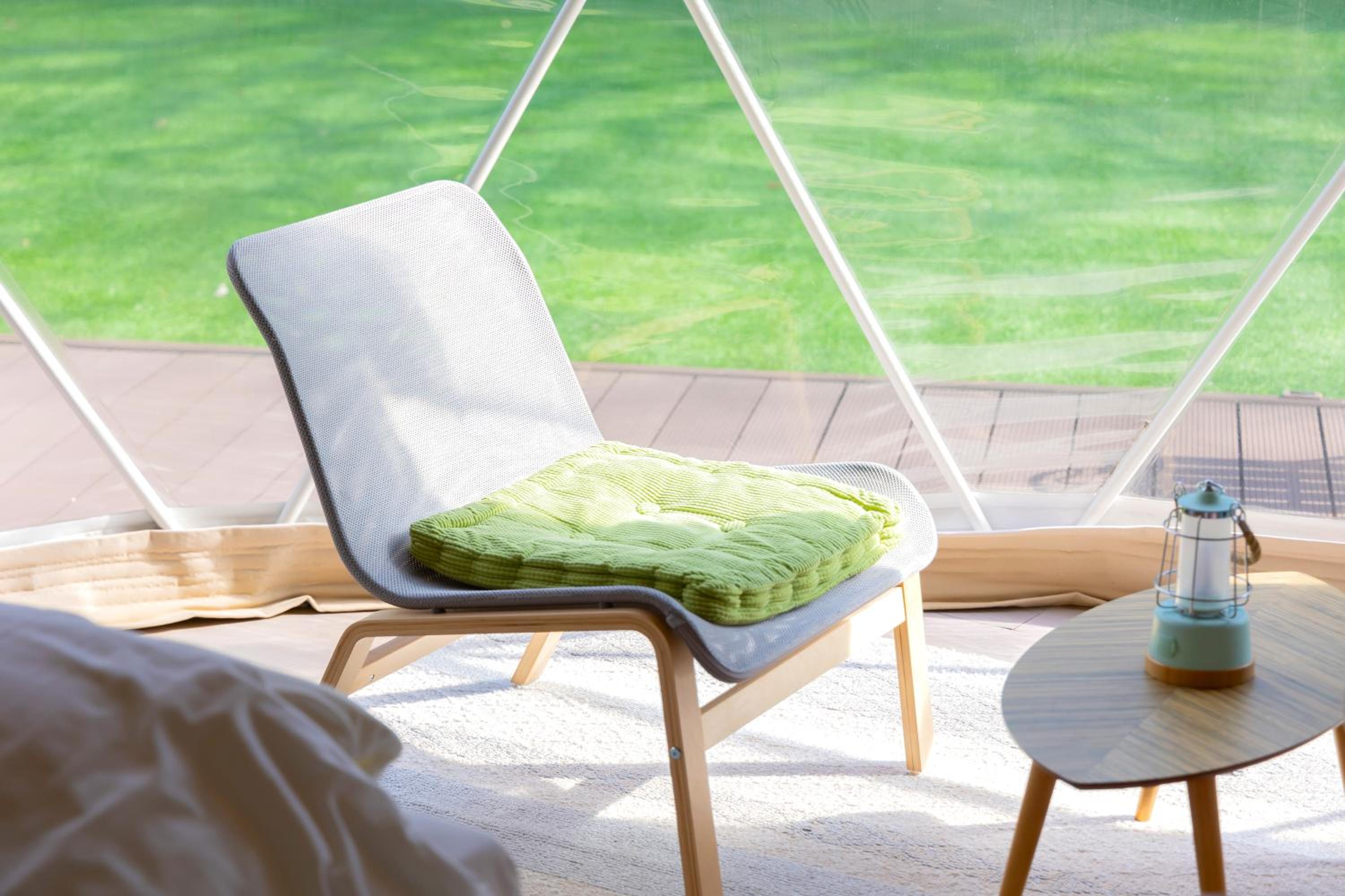 Glamping Dome with a cute big stuffed animal photo 1