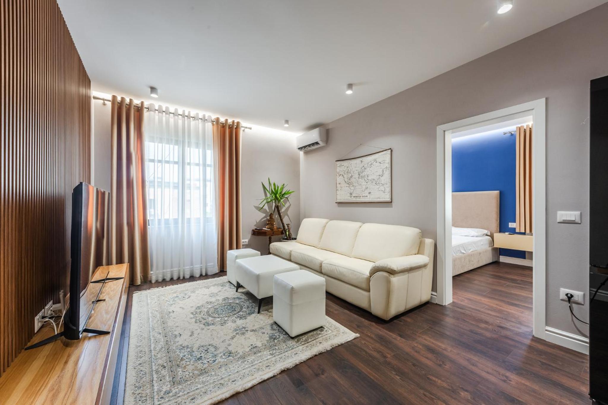 Deluxe One-Bedroom Apartment with City View