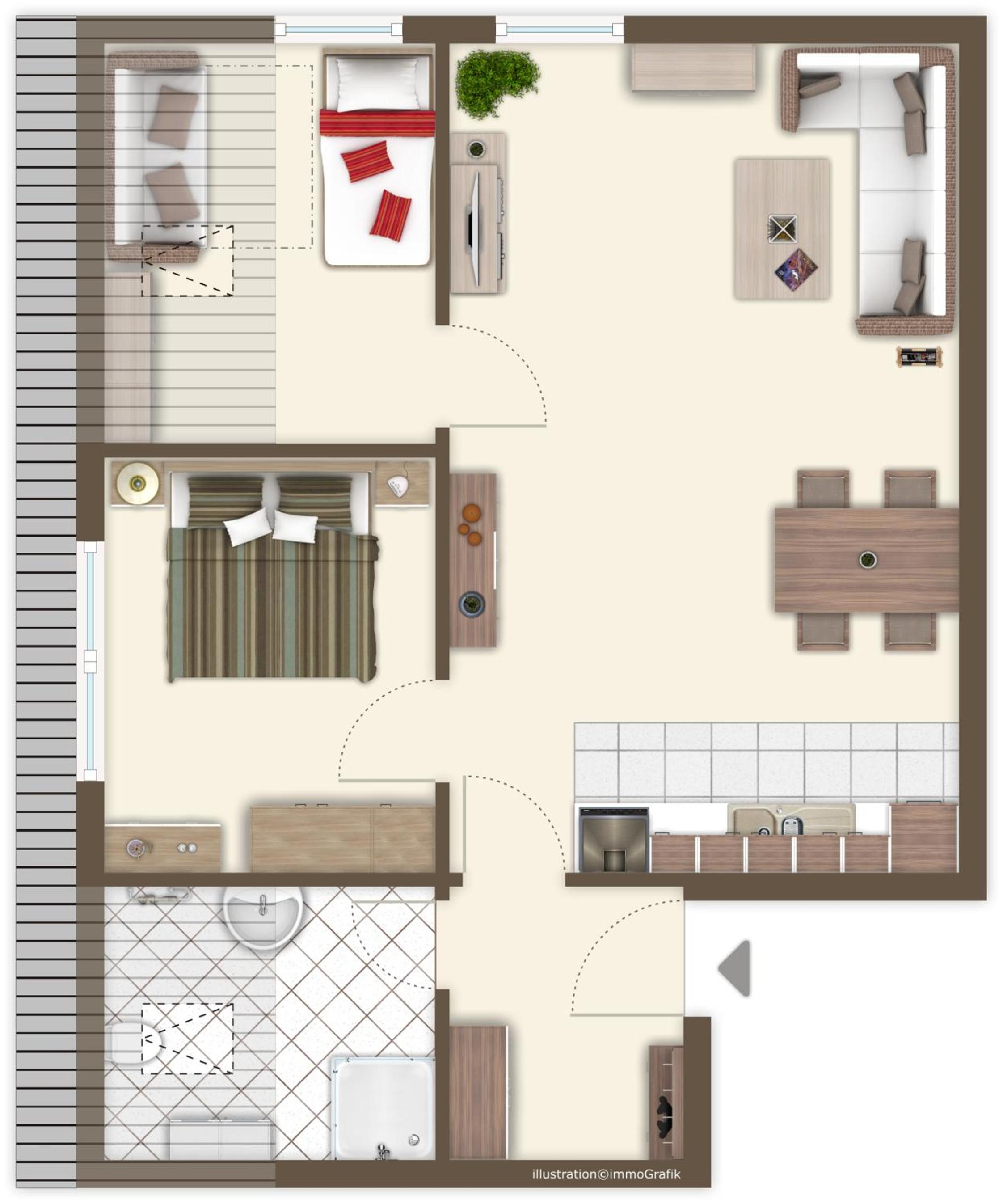 Two-Bedroom Apartment photo 2