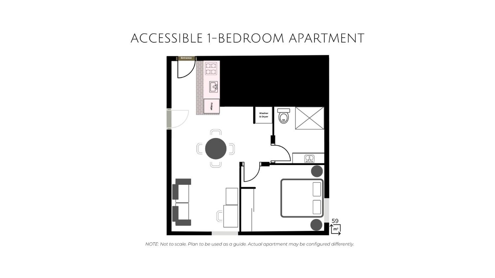 One Bedroom Accessible Apartment thumbnail 6
