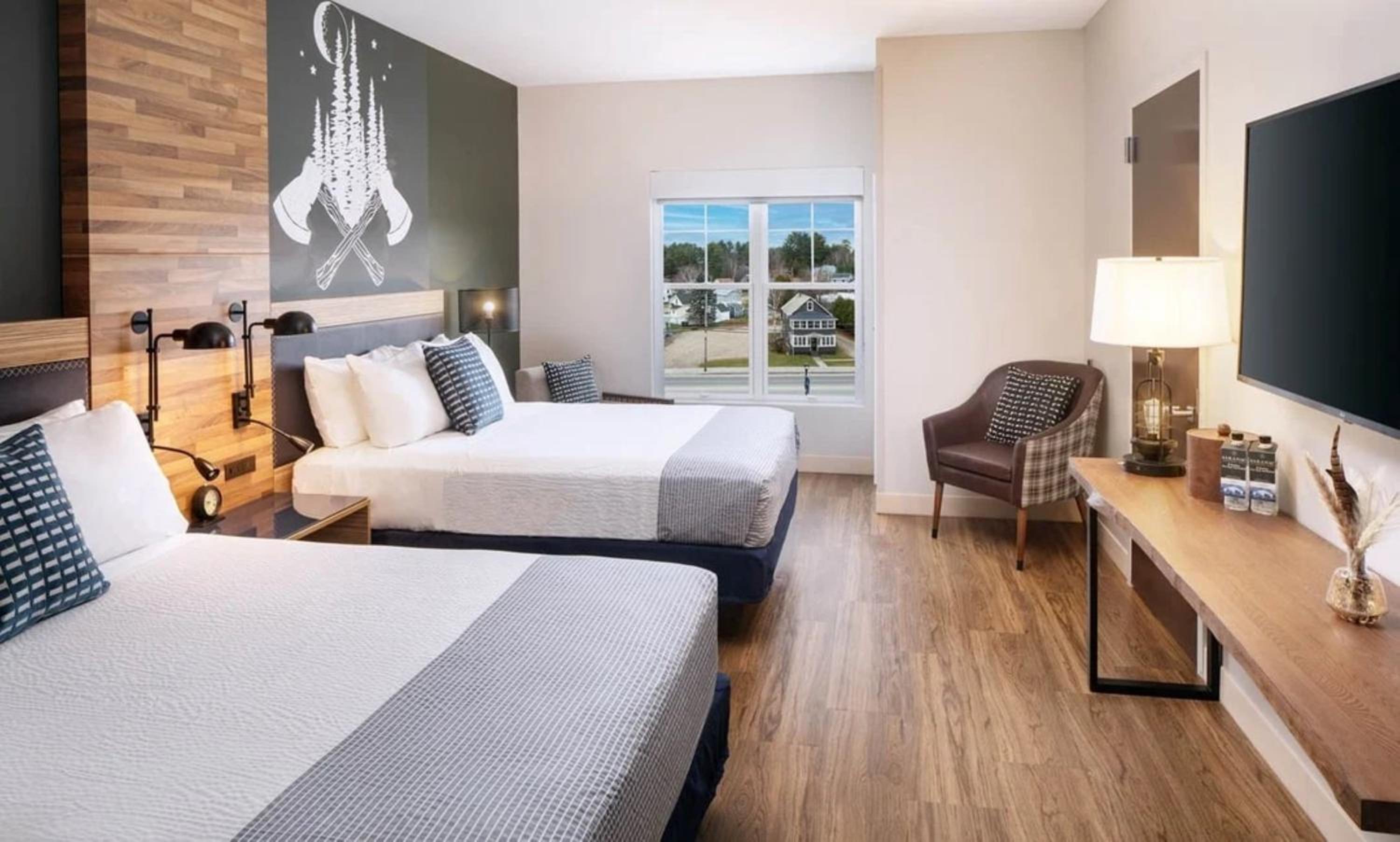 Premium Queen Room with Two Queen Beds and Lake View at voco Saranac Lake NY - Waterfront by IHG in Saranac Lake