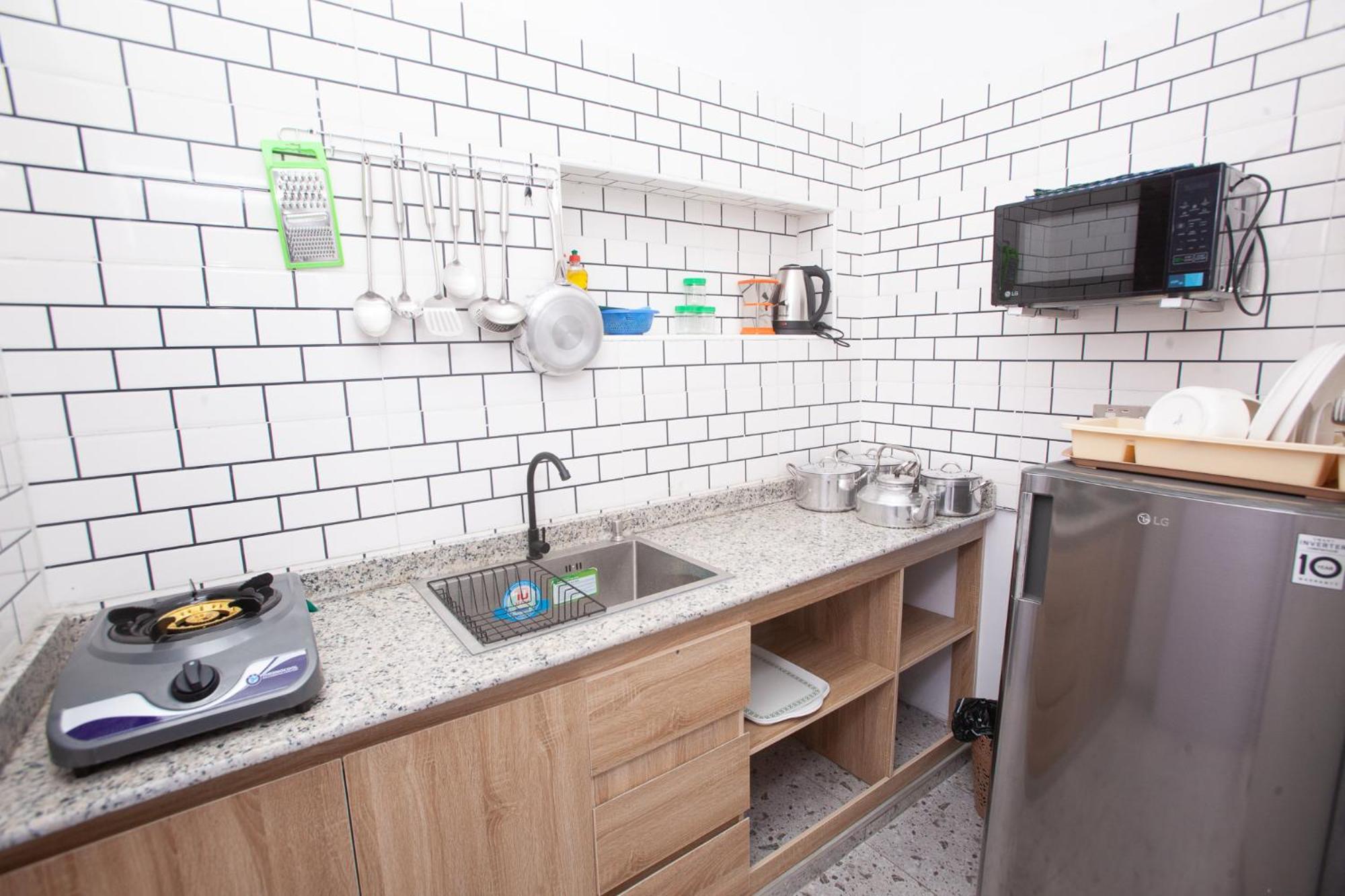 带大床的复式公寓