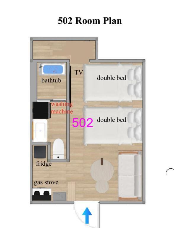 Studio with Balcony