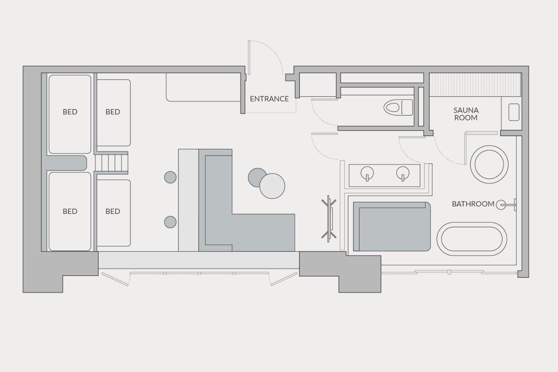 Suite with Bunk Beds with Sauna photo 2