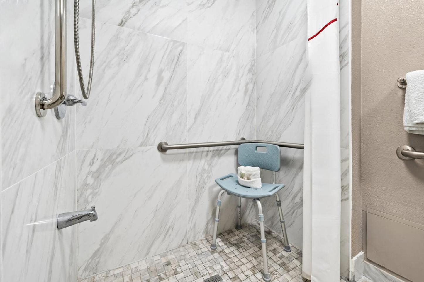 Standard King Room Disability Access Roll-In Shower Smoke Free - Photo 3