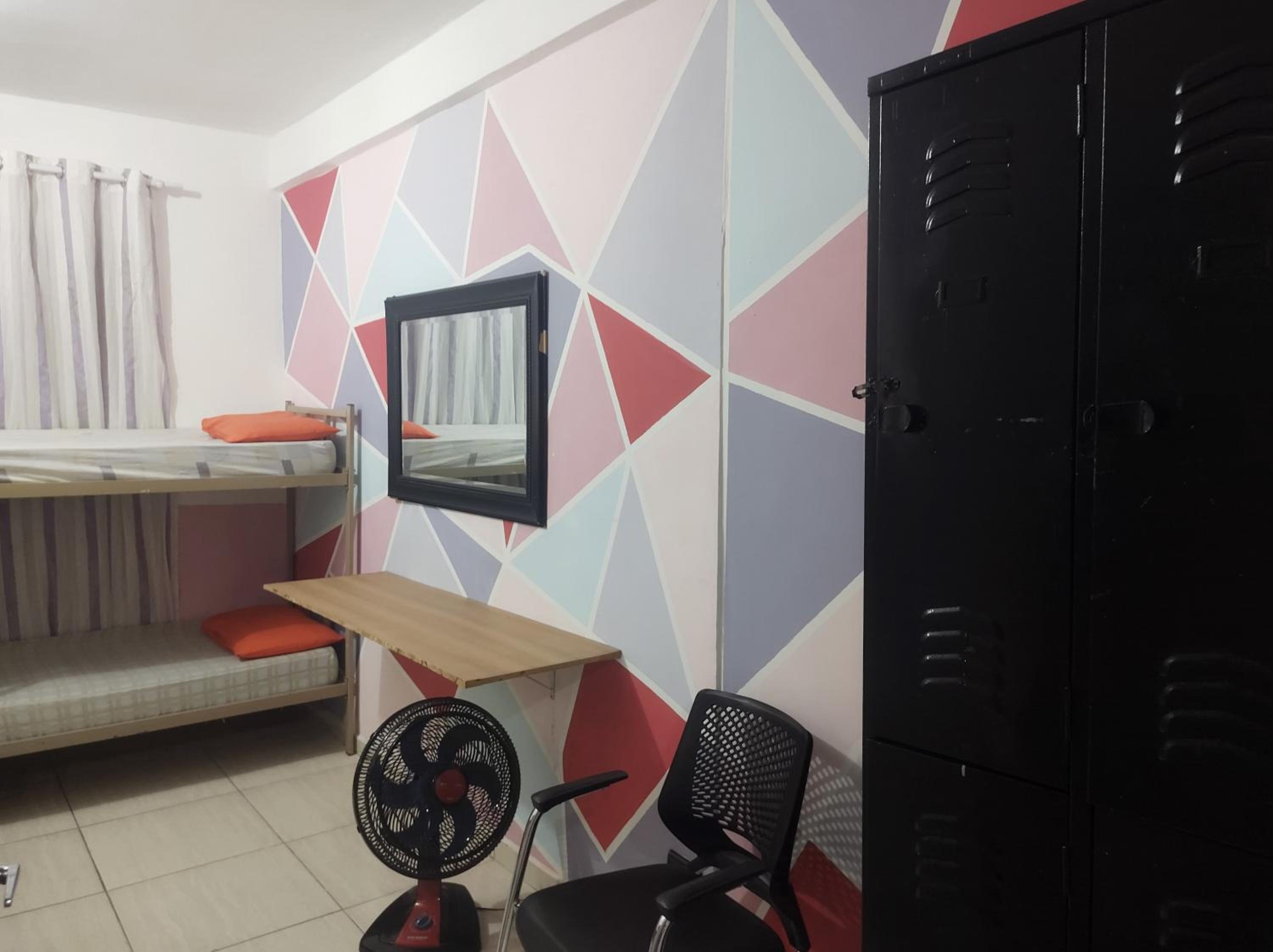Single Bed in Male Dormitory Room with Shared Bathroom