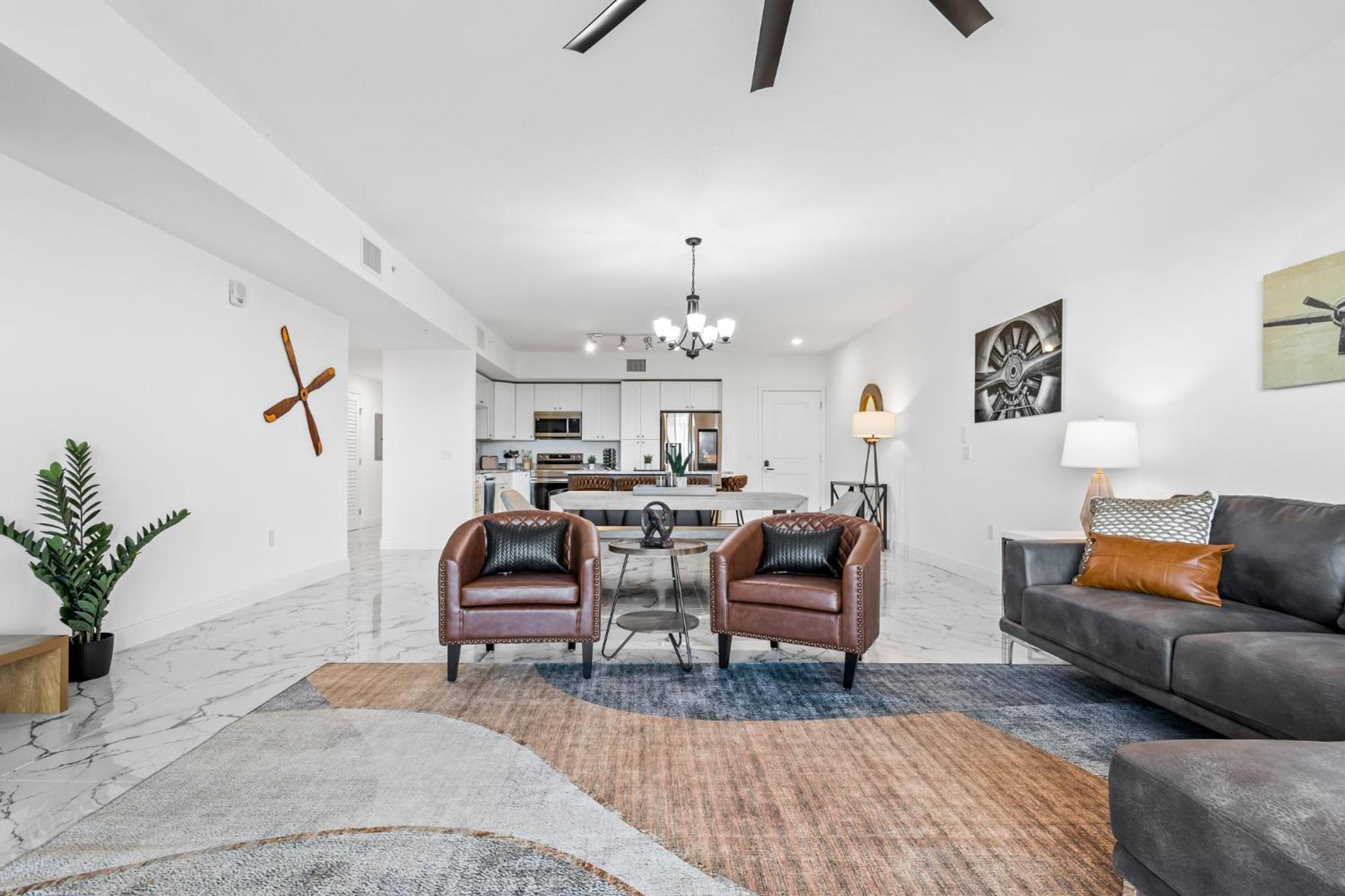 Three-Bedroom Premium Apartment with Balcony