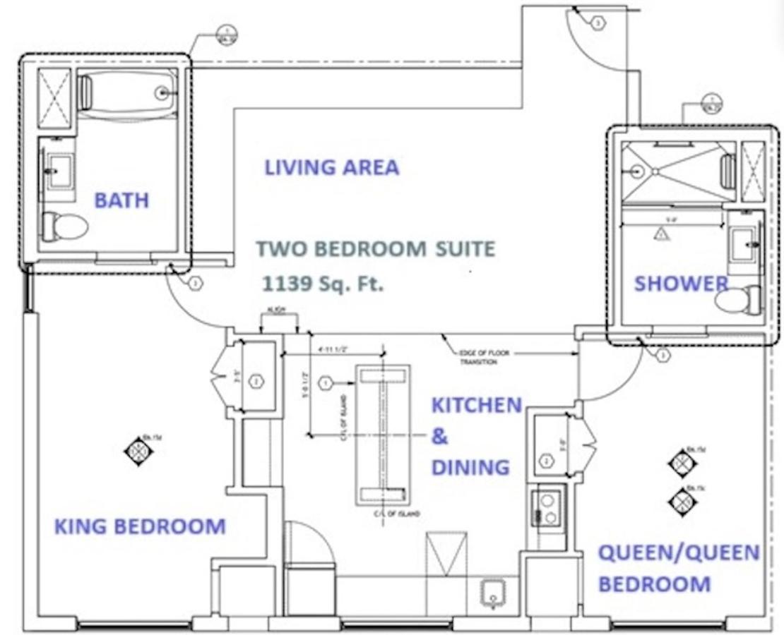 Two-Bedroom Suite with Two King Beds with Kitchen and Sofa Bed thumbnail 5