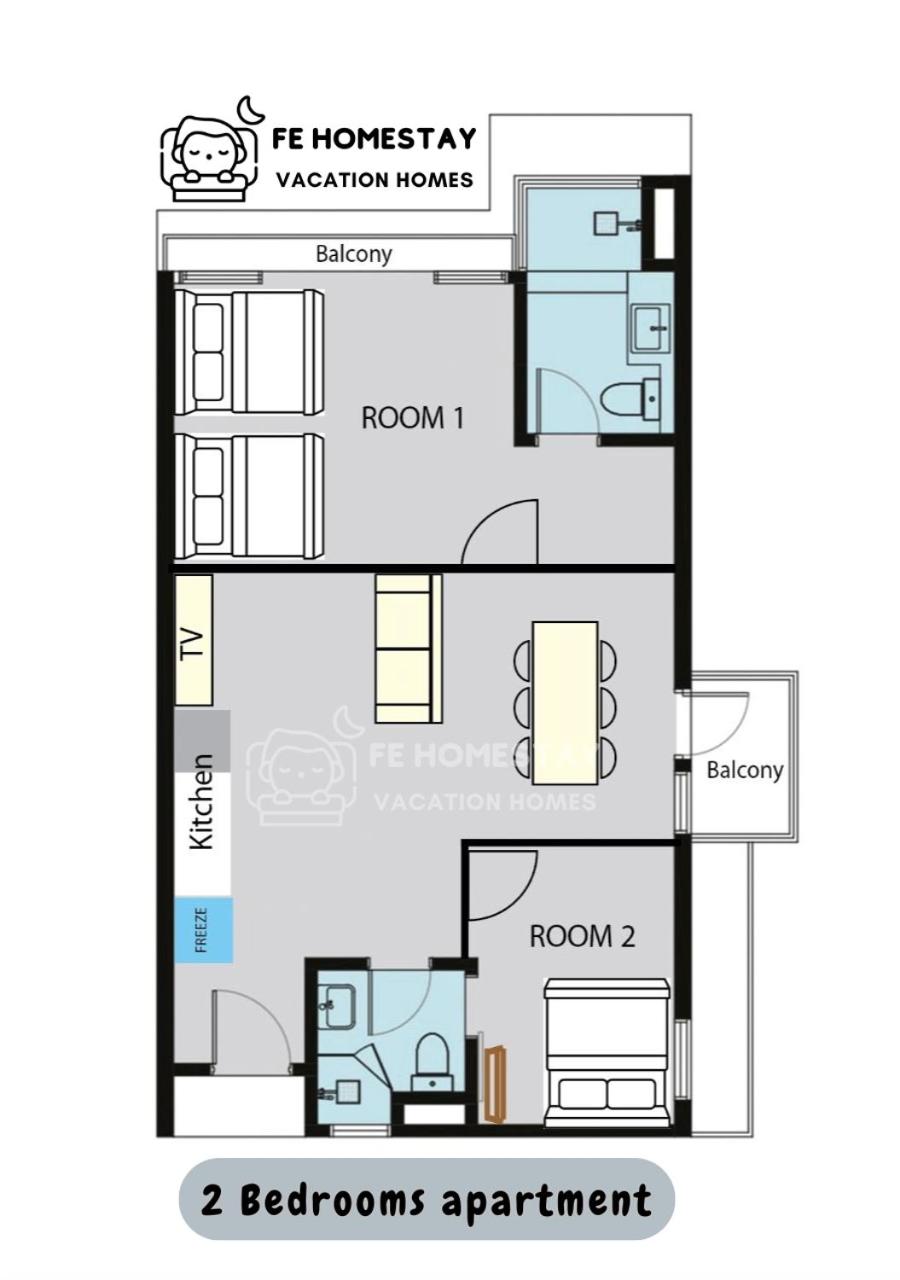 Two-Bedroom Apartment with Balcony - Photo 2